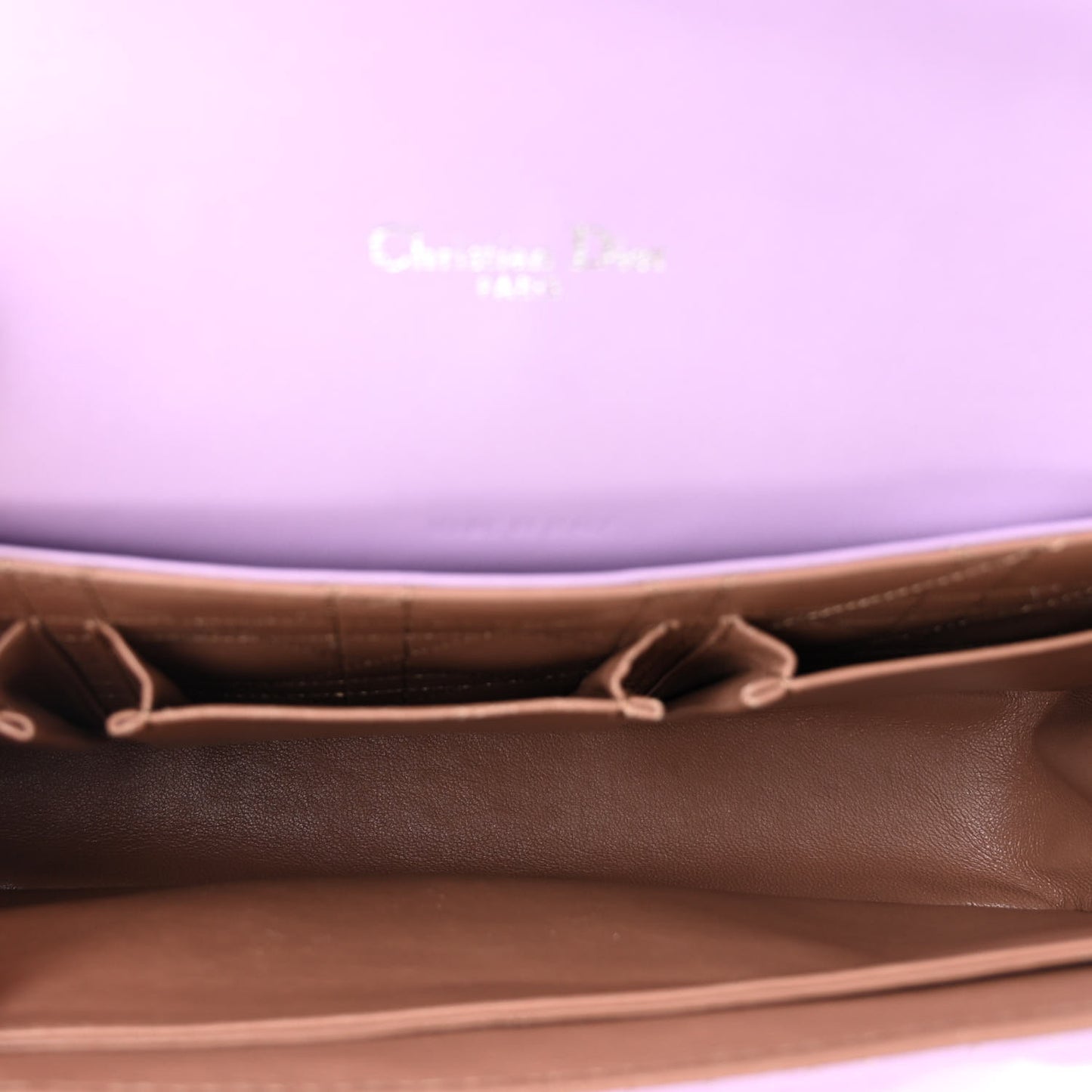 Lambskin Cannage Medium Miss Dior Flap Lilac
