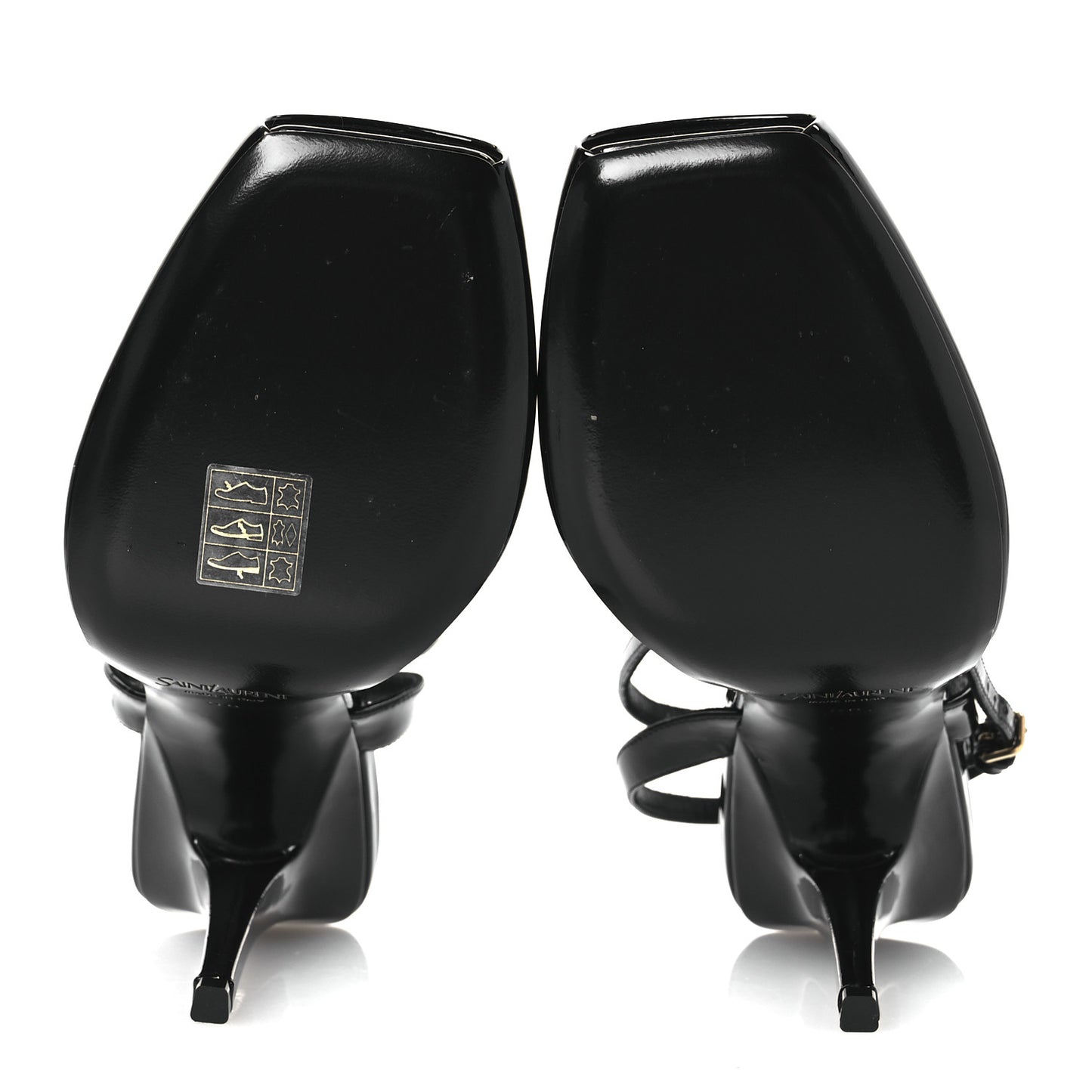 Patent Calfskin La Scandale 110 Sandals 38 Black