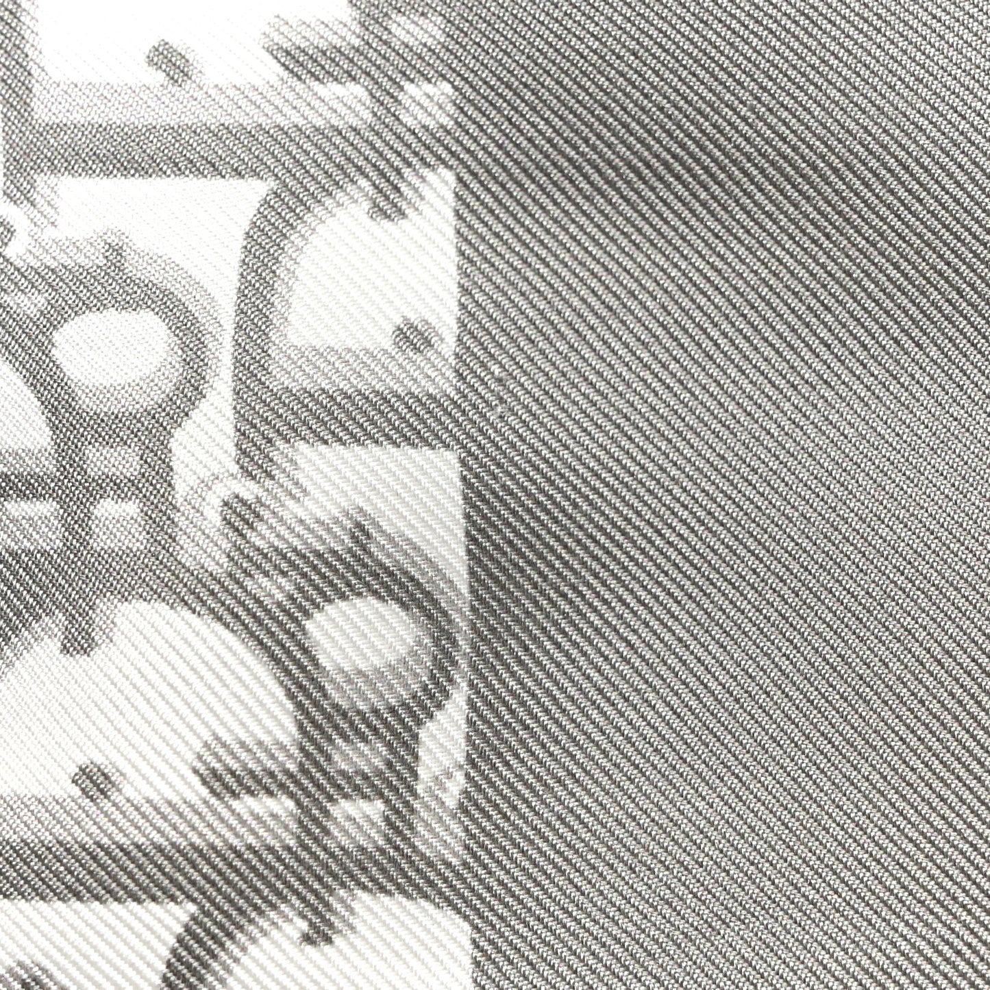 Silk Oblique Mitzah Scarf Grey