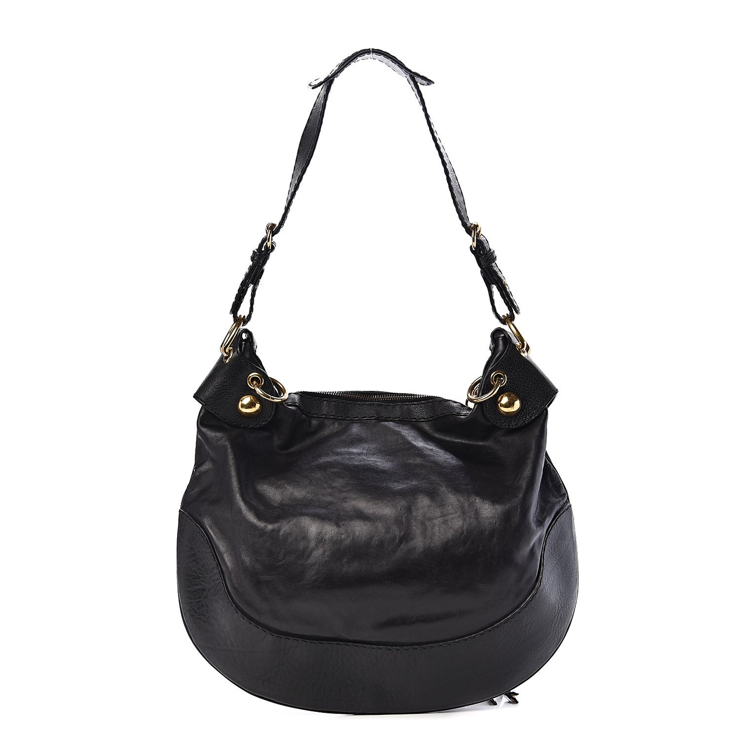 Calfskin Babouska Hobo Black