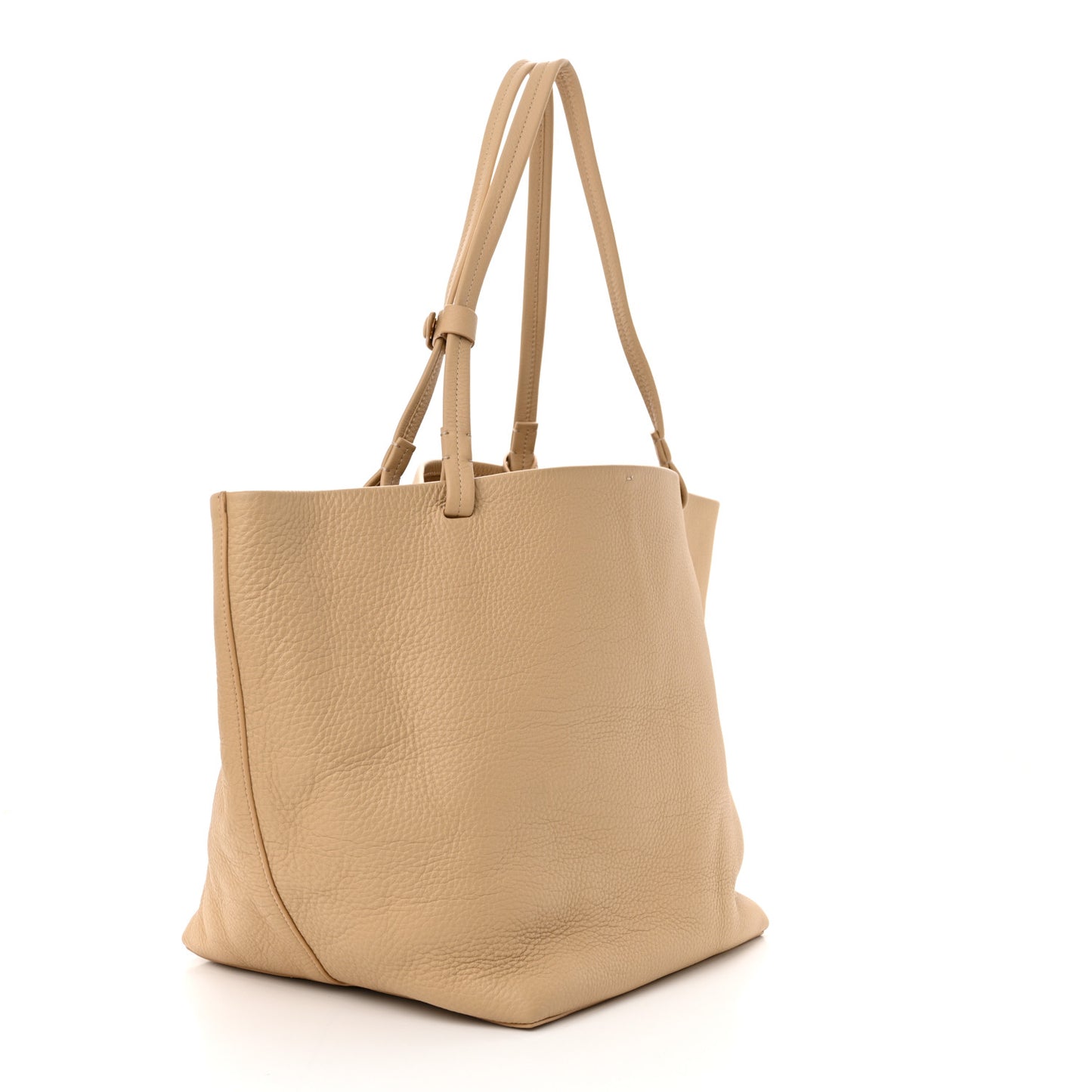 Grained Calfskin Park Tote Three Beige