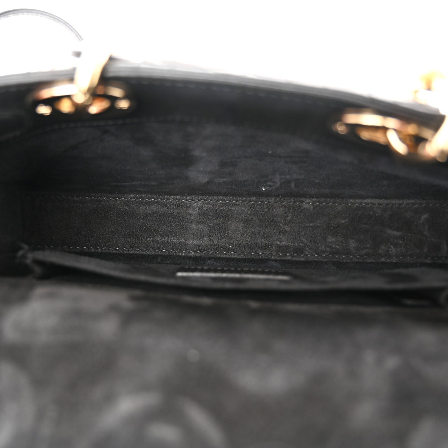 Lambskin Cannage Small Lady D-Joy Black