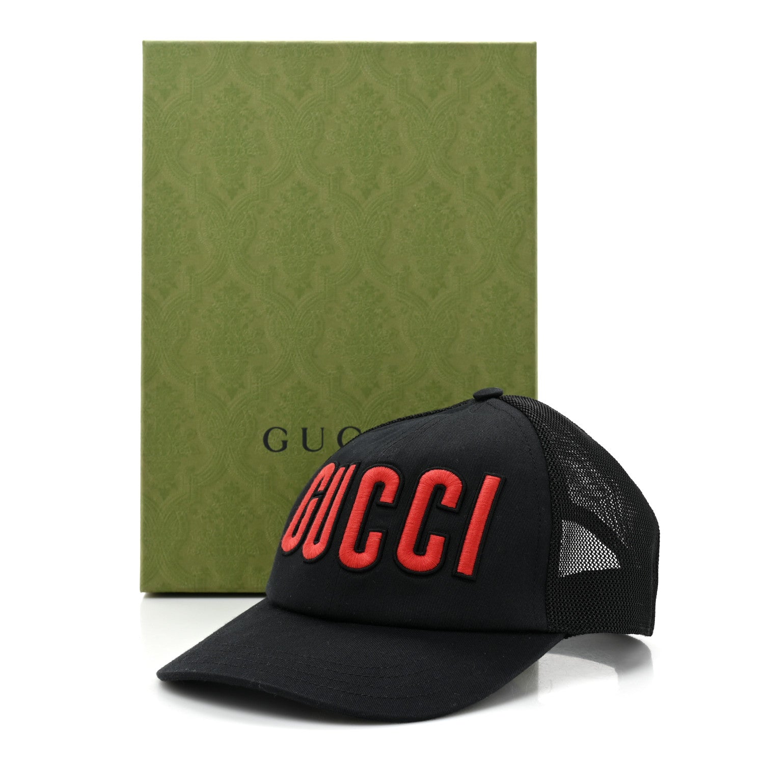Gucci Logo Patch Baseball Hat L Black Red 9 of 9