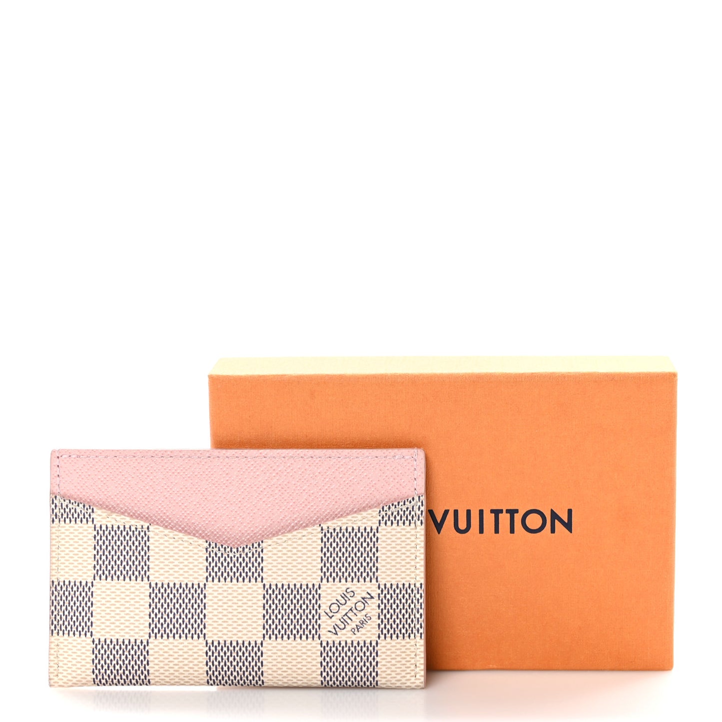 Damier Azur Daily Card Holder Rose Ballerine