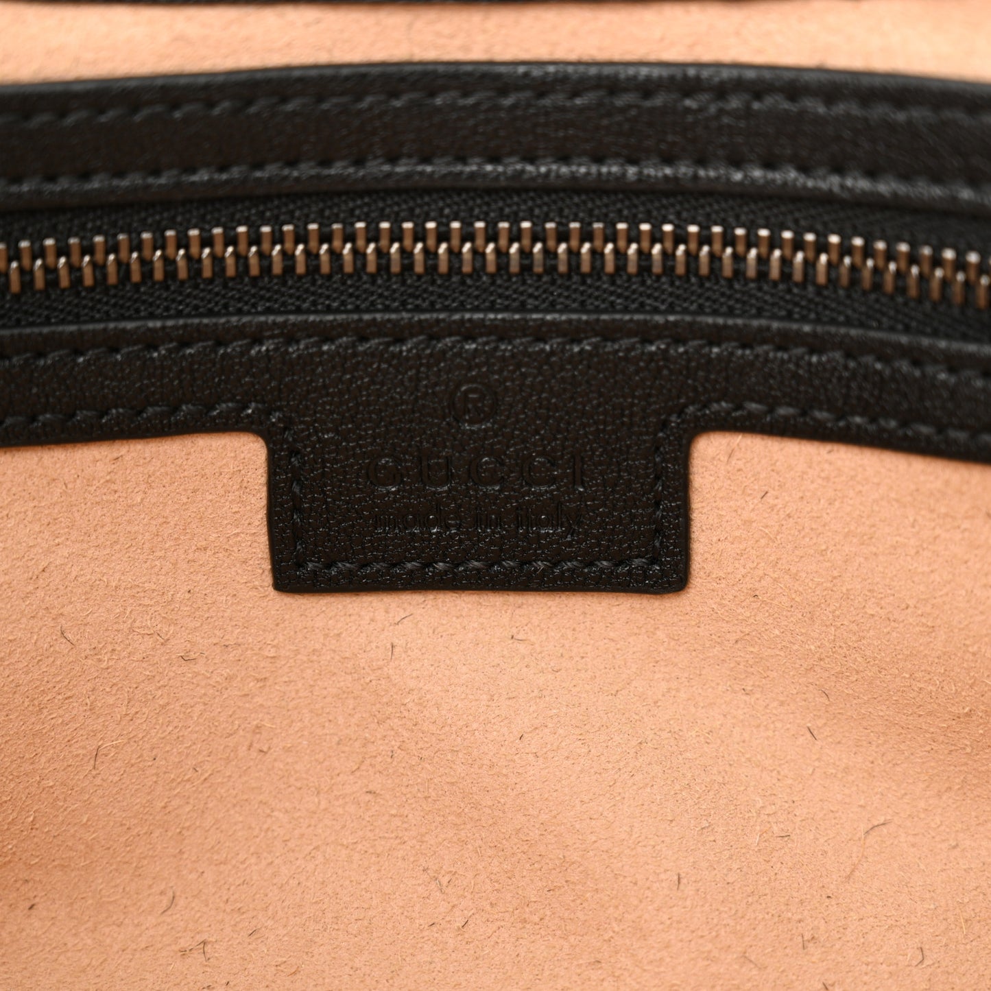 Goatskin Small GG Monochrome Aphrodite Shoulder Bag Black