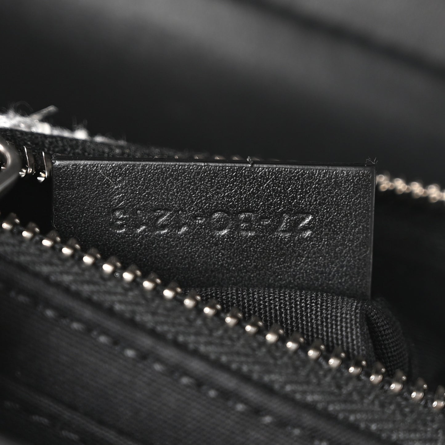 Tweed Saddle Bag Black Silver