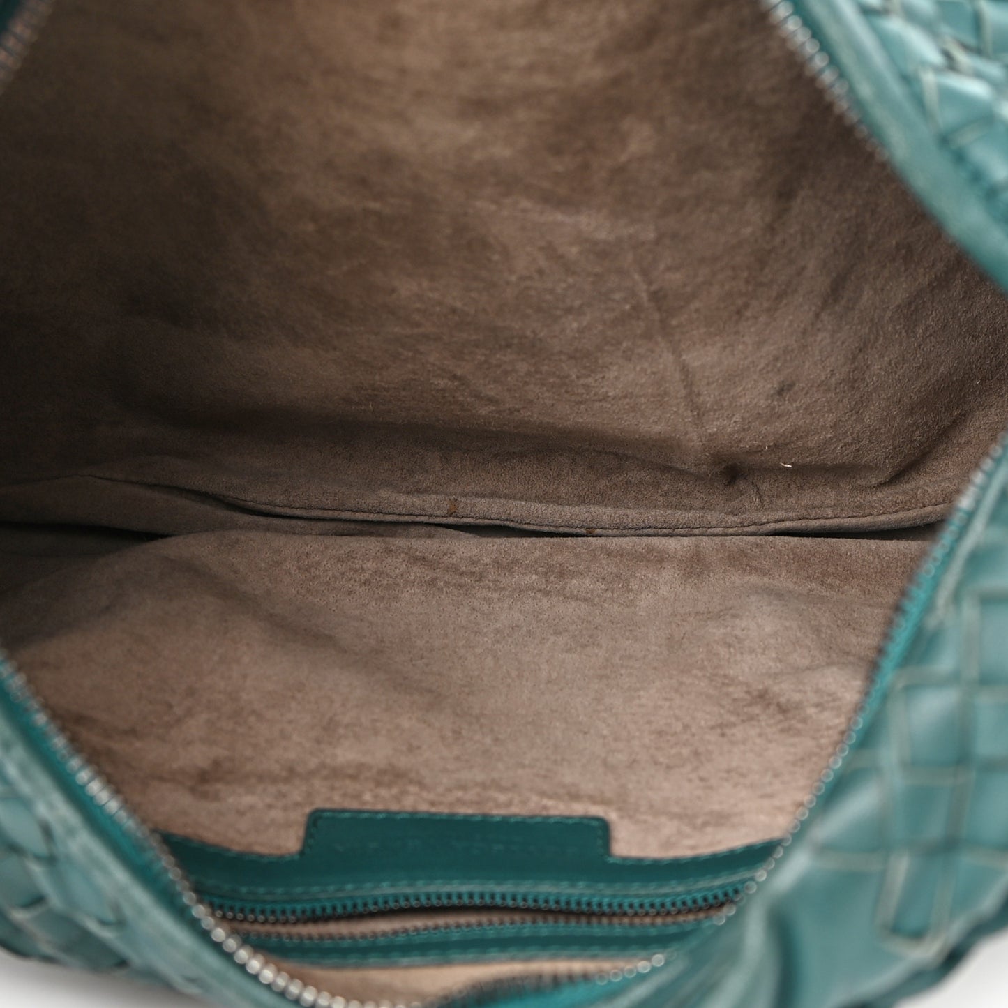 Nappa Intrecciato Large Veneta Hobo Teal