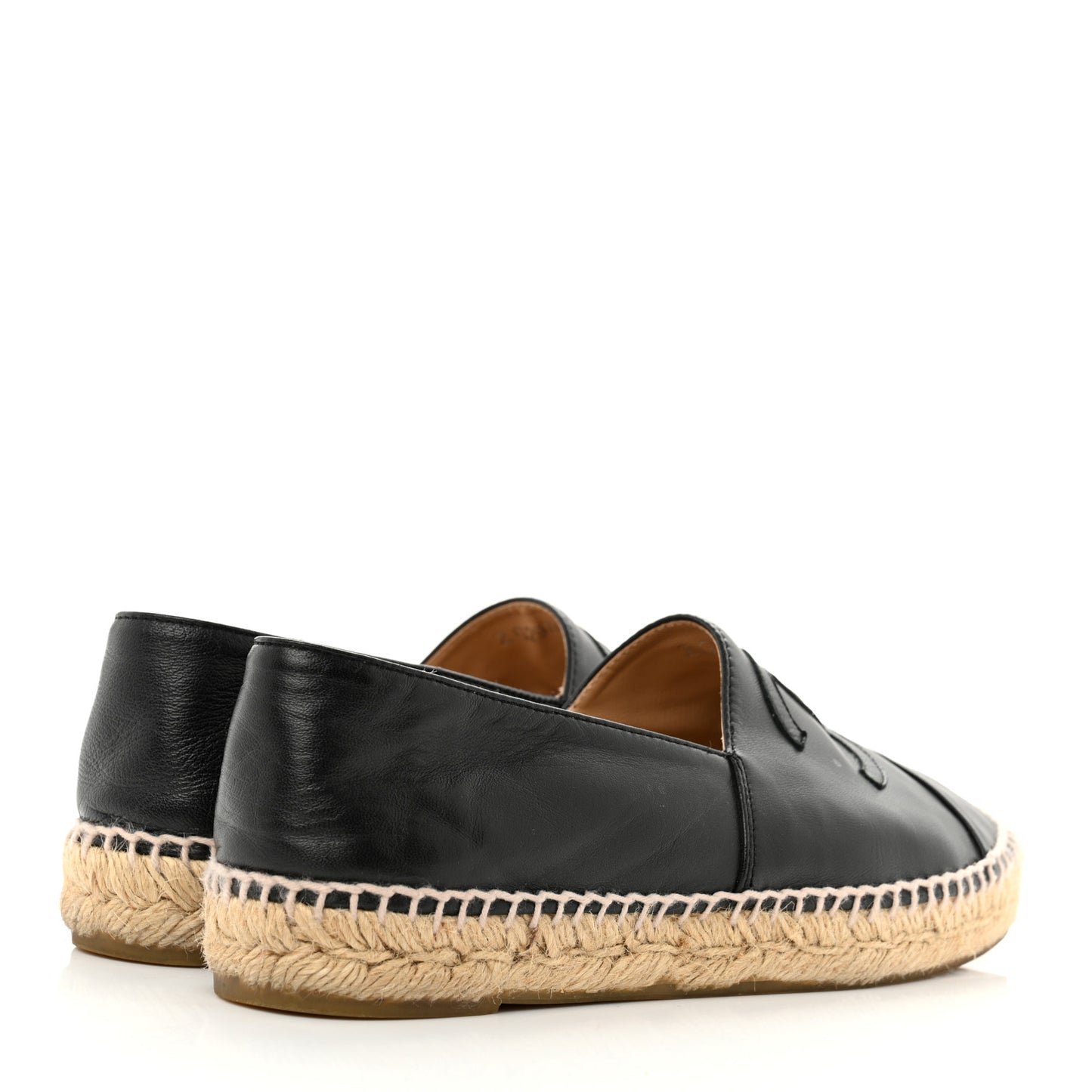 Lambskin CC Espadrilles 38 Black
