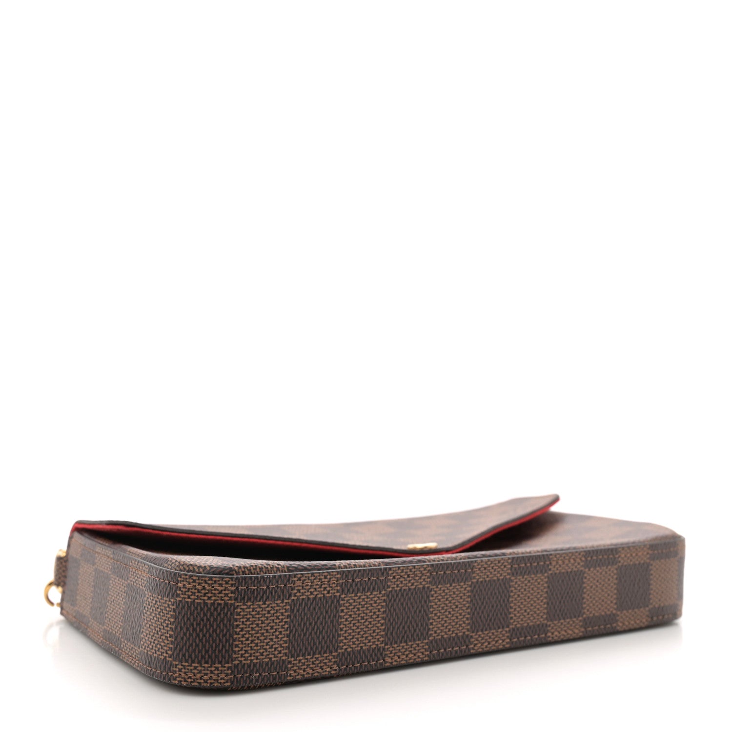 Louis Vuitton Damier Ebene Pochette Felicie Chain Wallet 5 of 10