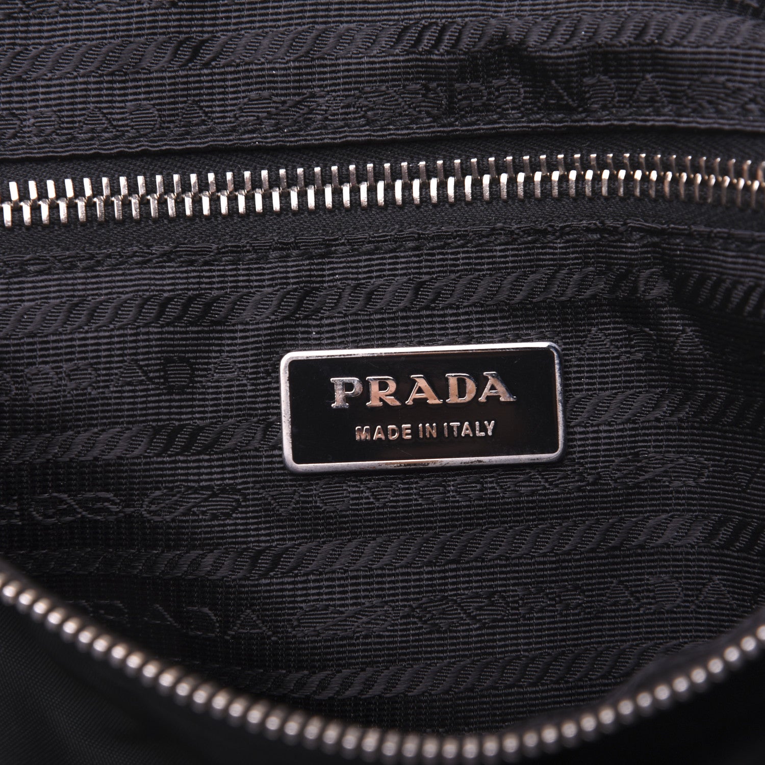 Prada Tessuto Nylon Saffiano Shoulder Bag Dark Green 8 of 18