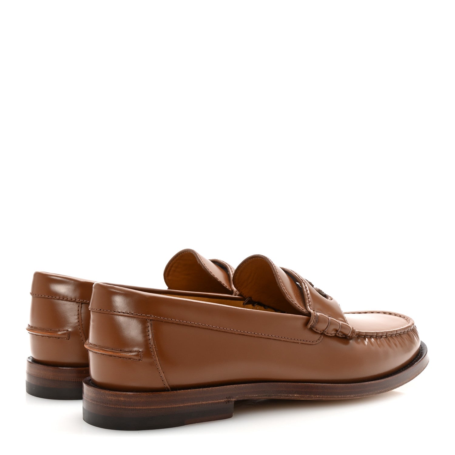 Gucci Calfskin Mens Interlocking G Millennial Ribot Loafers 7.5 Cuir 5 of 10
