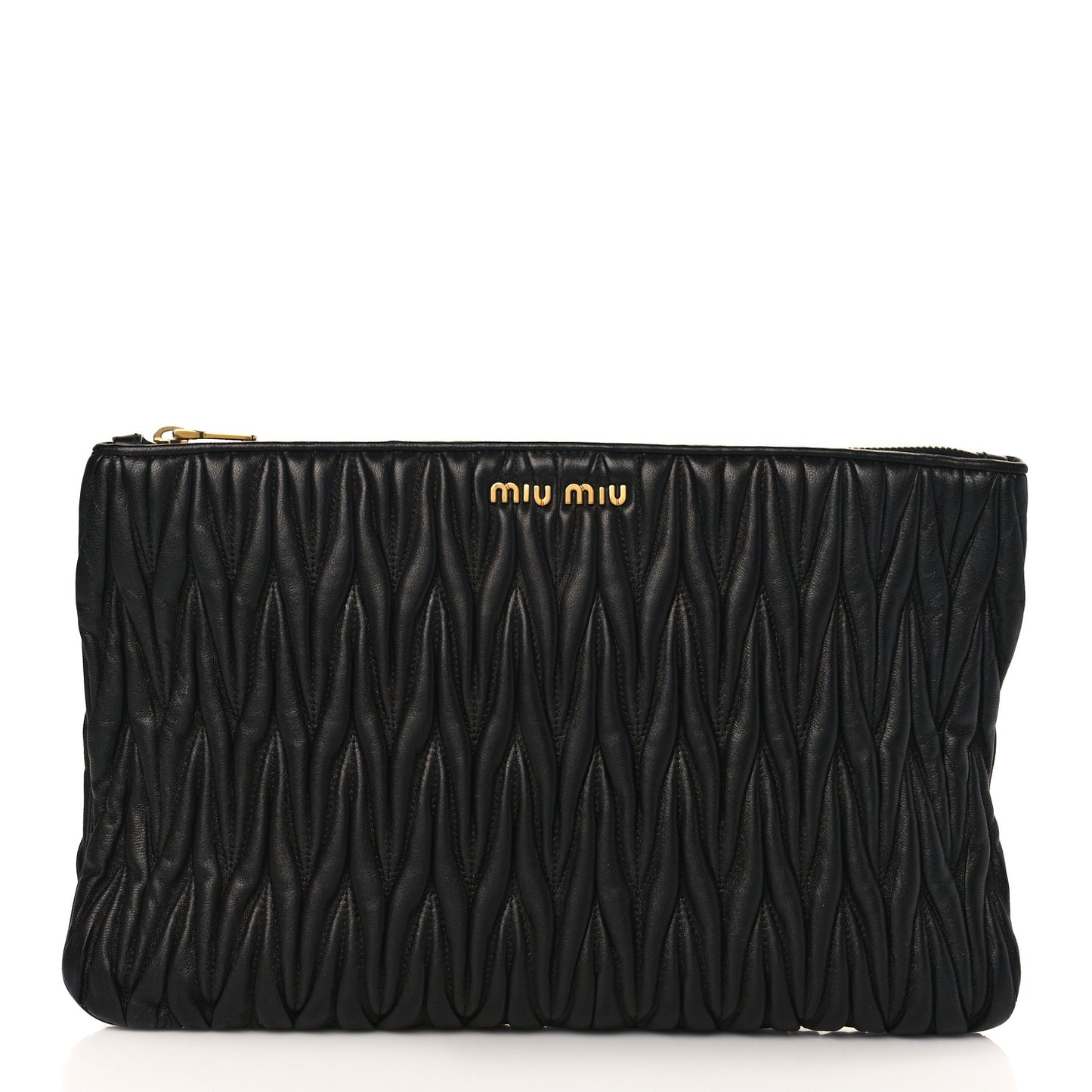 Nappa Matelasse Clutch Black
