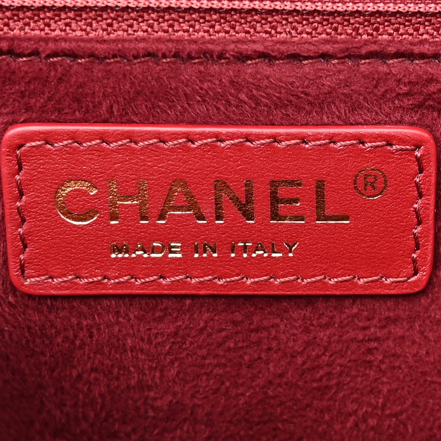 Caviar Small Studded Deauville Tote Red