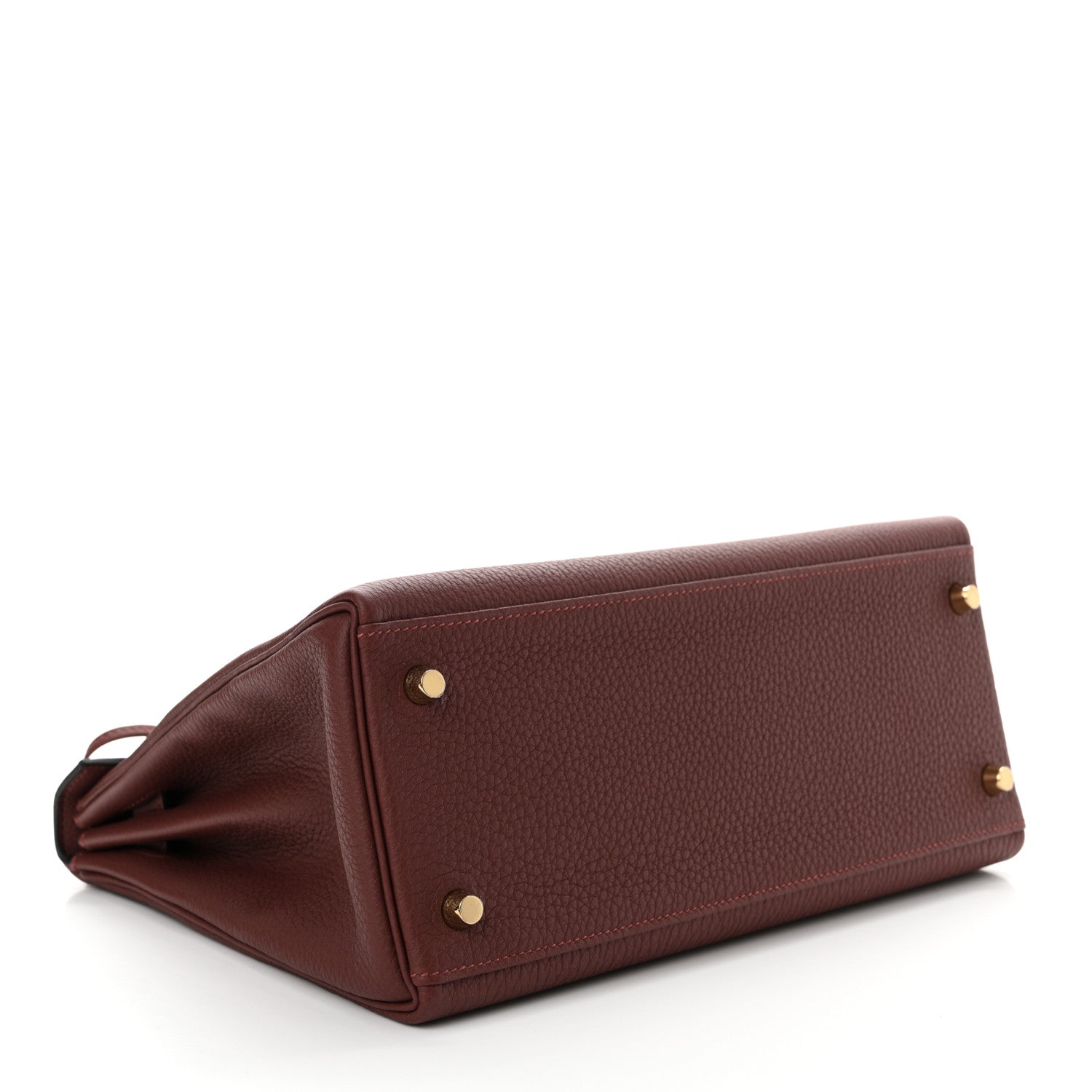 Hermes Togo Kelly Retourne 28 Rouge H 4 of 12