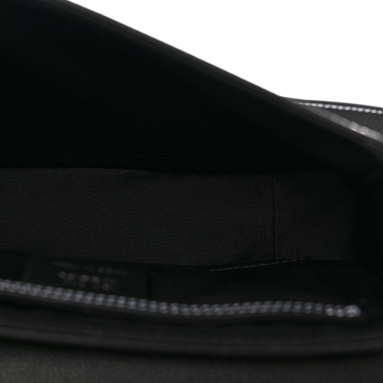 Christian Dior Grained Calfskin Small Saddle Messenger Bag Black 5 of 10