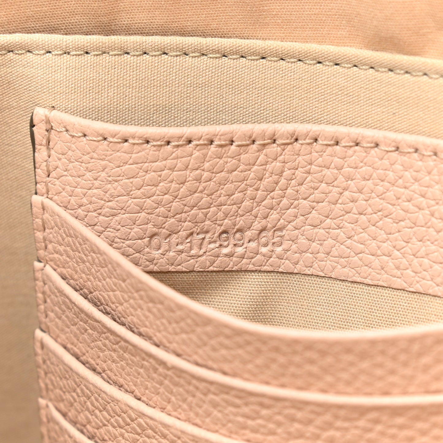 Grained Calfskin Joe Clutch Cement Pink