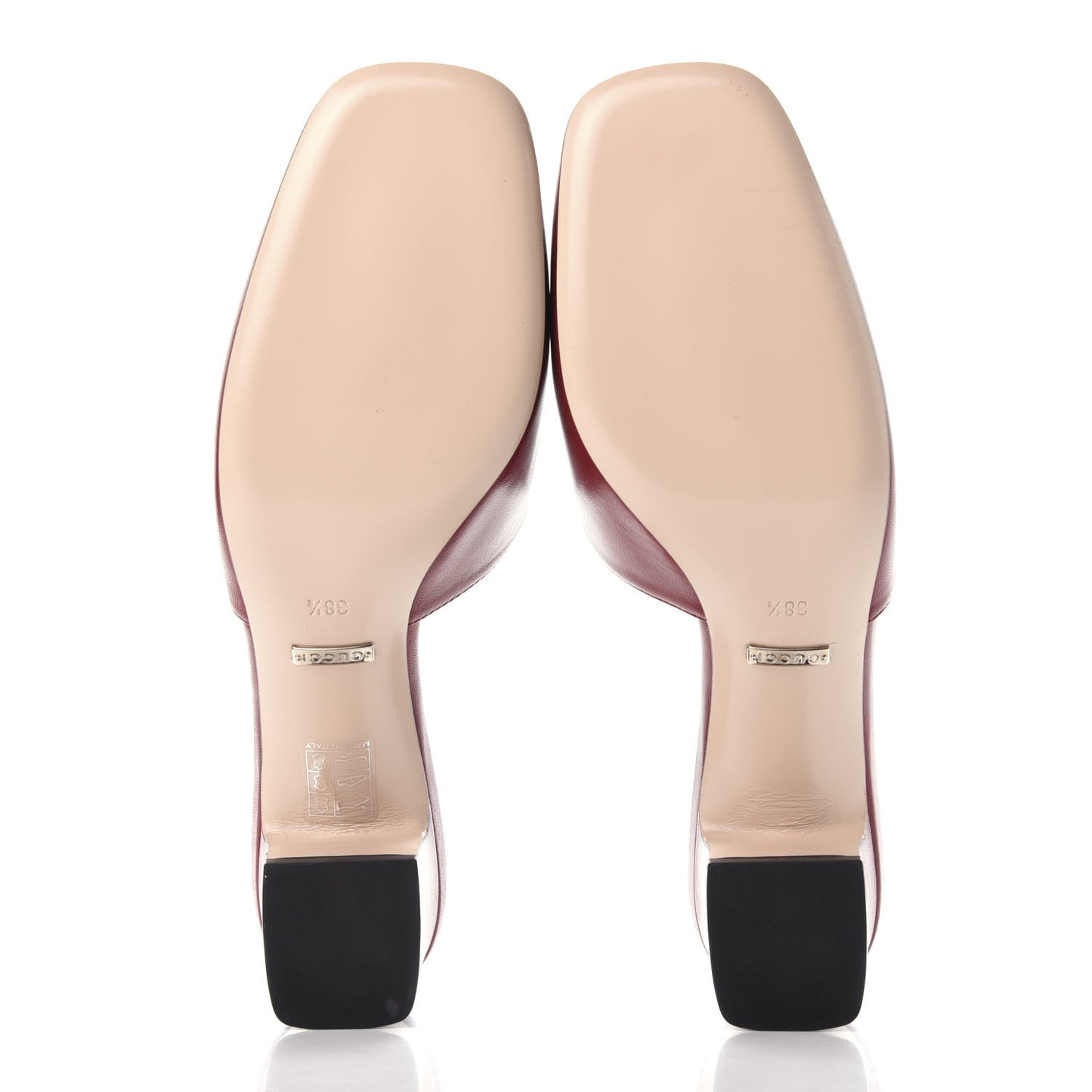 Malaga Kid Crystal Square G Madelyn Mules 38.5 Romantic Cerise