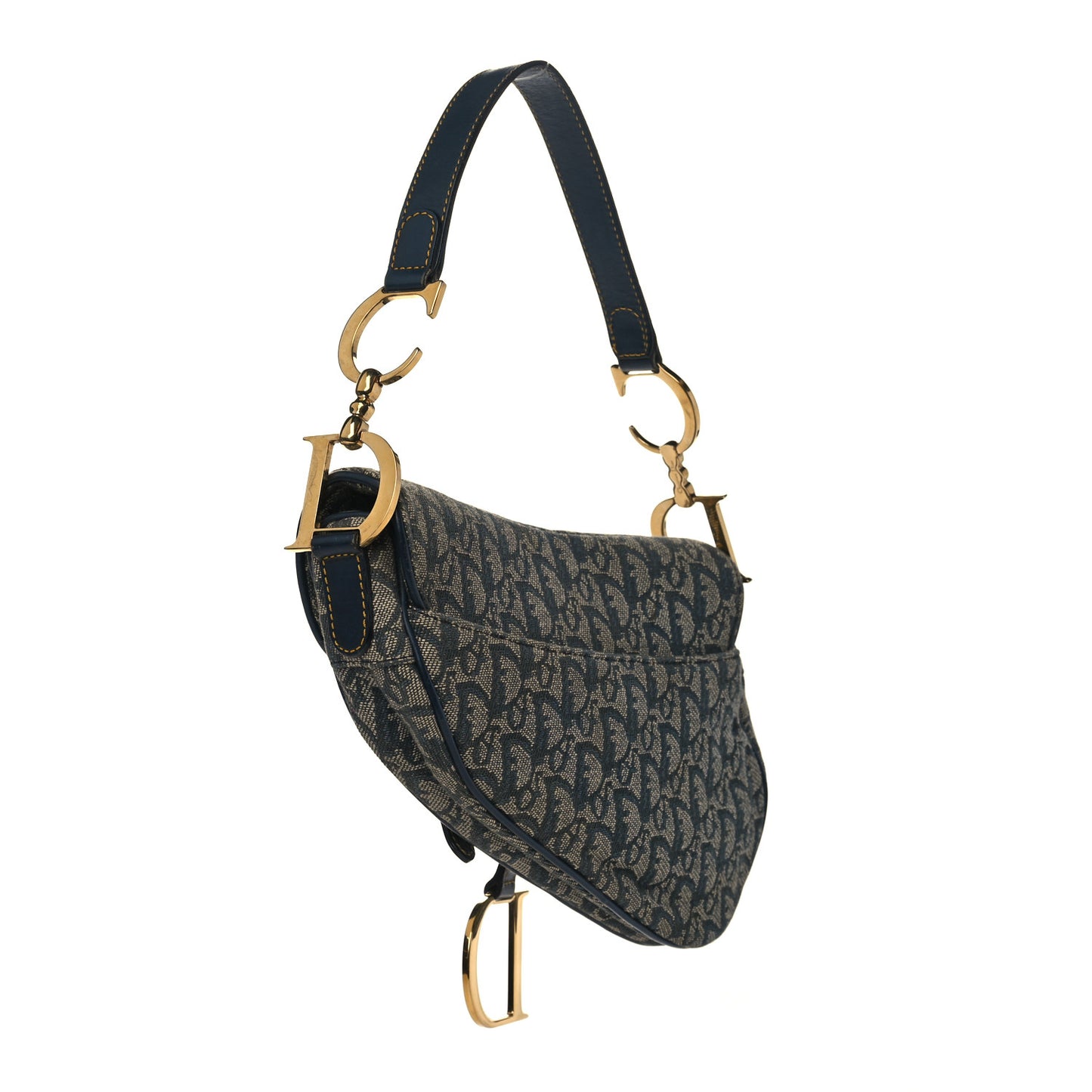 Monogram Saddle Bag Blue