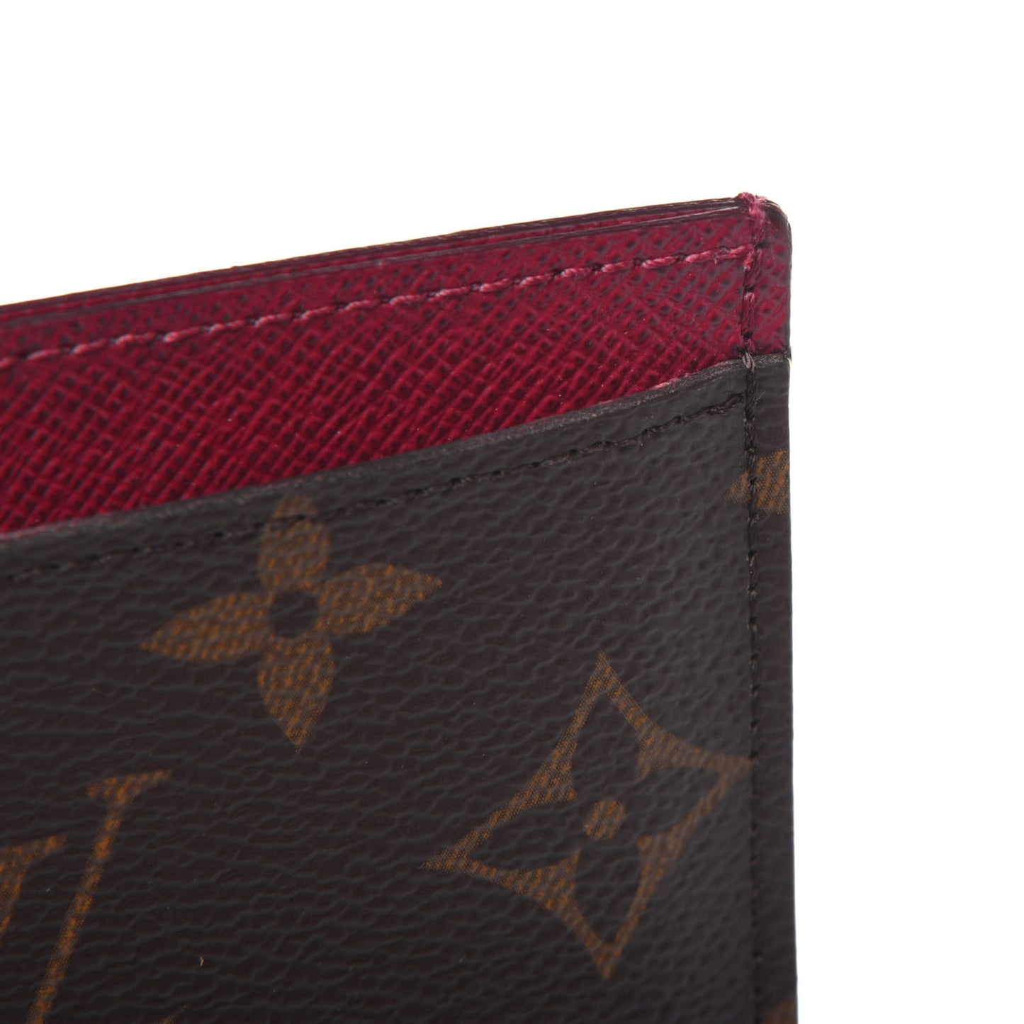 Monogram Card Holder Fuchsia
