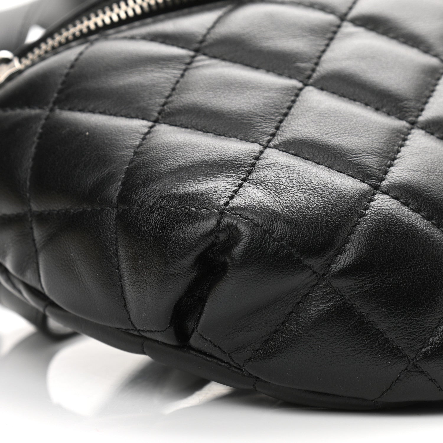 Chanel Calfskin Quilted Waist Belt Bag Black 9 of 10