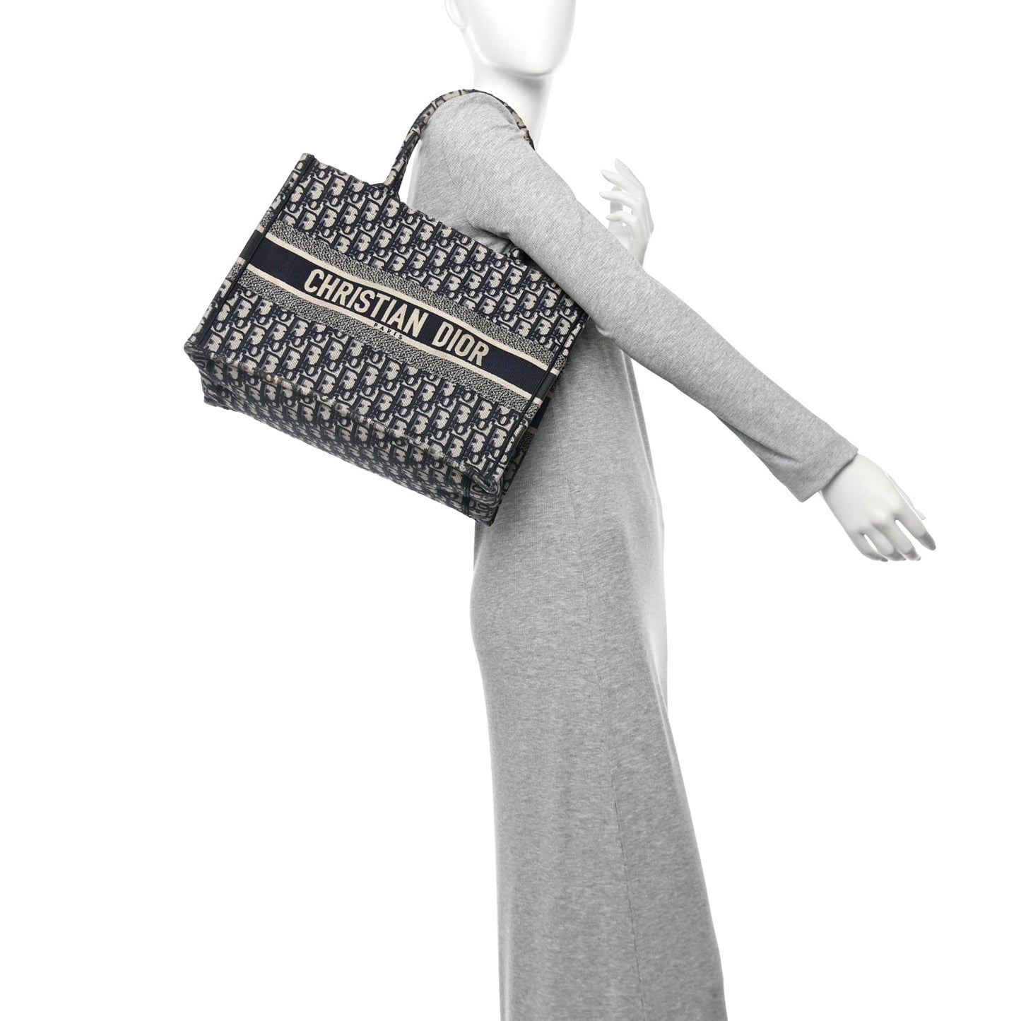 Oblique Medium Book Tote Blue Multicolor