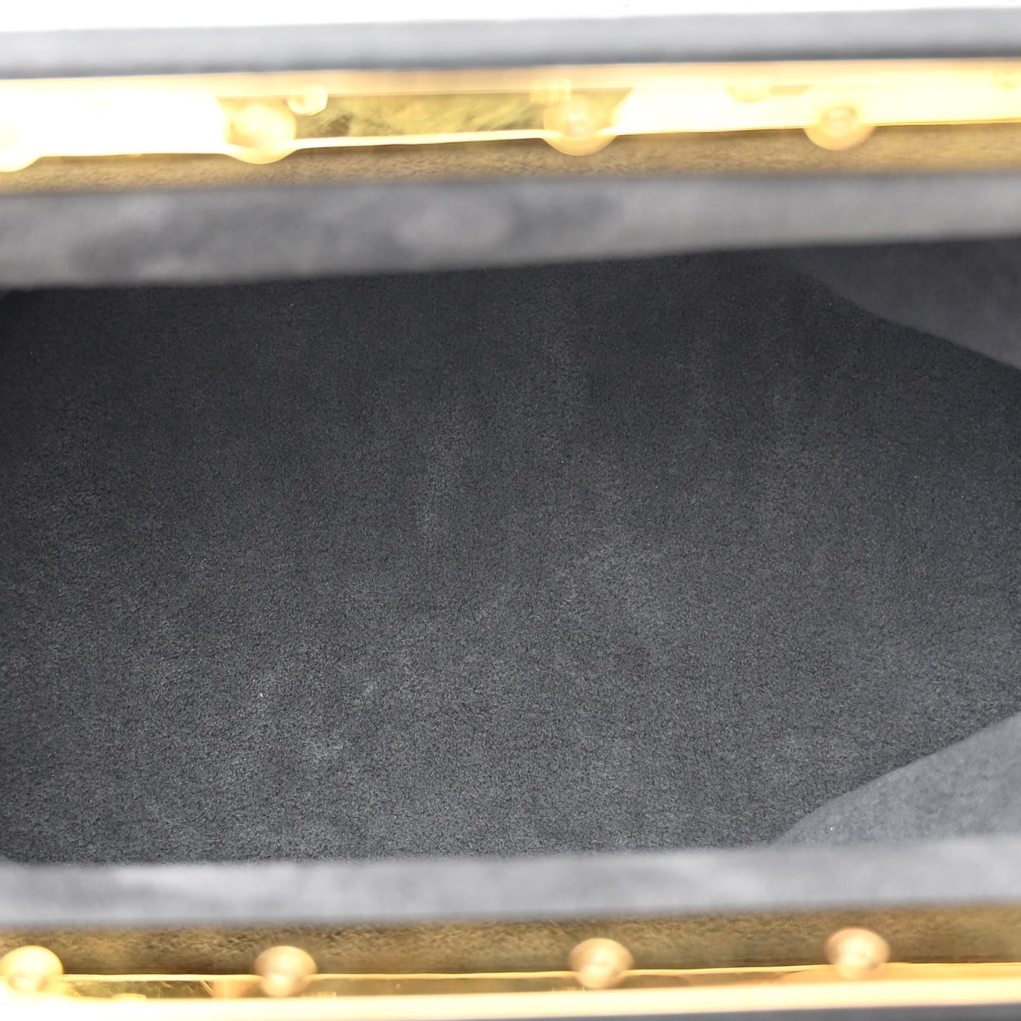 Calfskin Nanogram Embossed Clutch Black