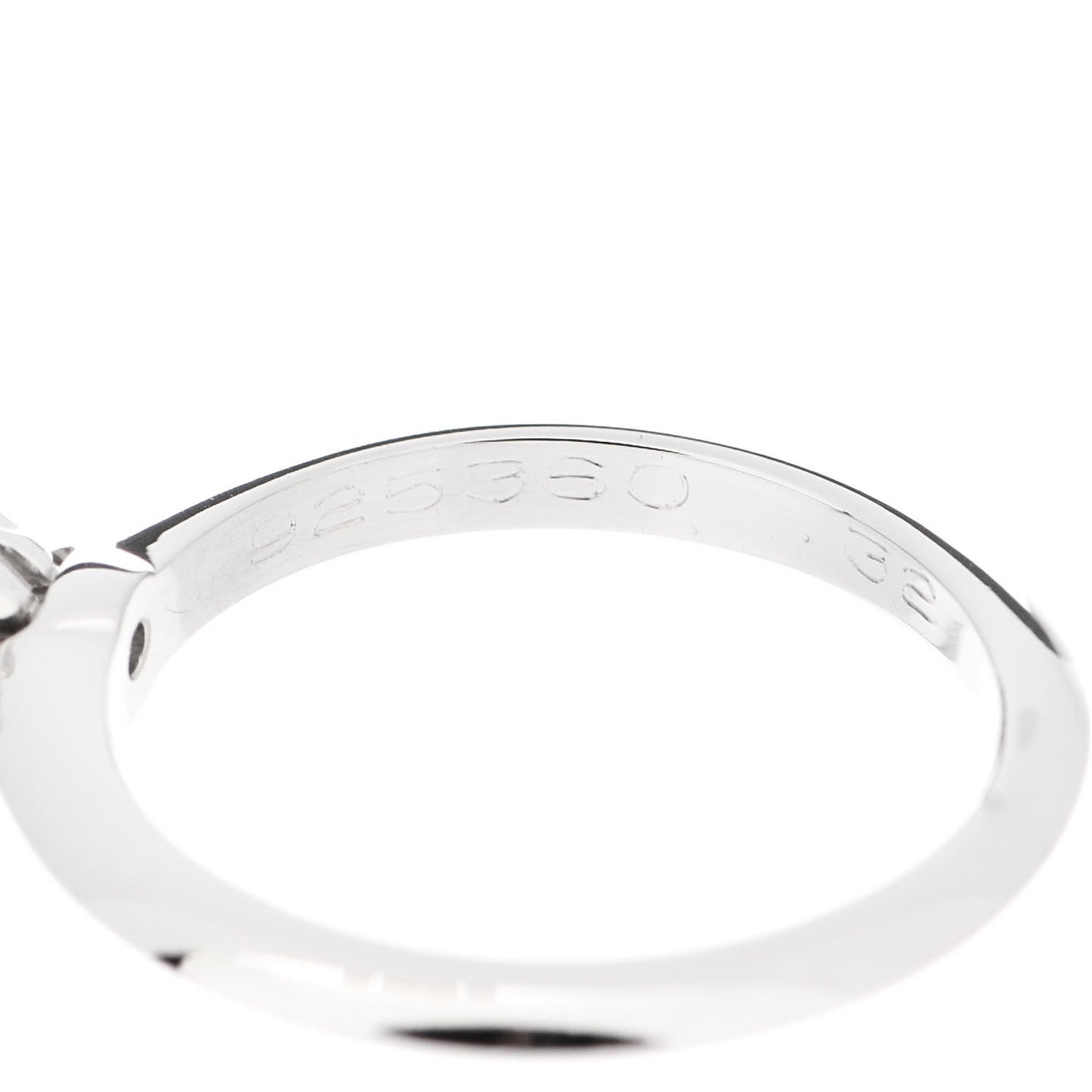 Platinum Diamond .32ct Solitaire Engagement Ring 48 4.5
