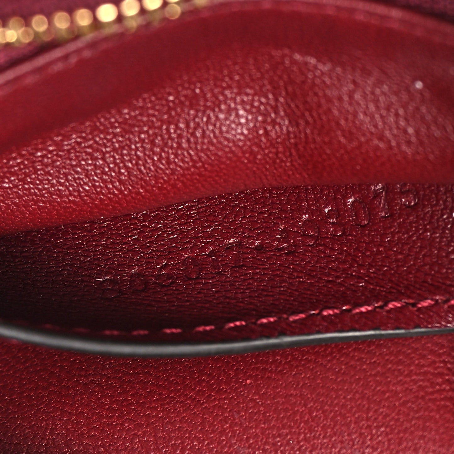 Lambskin Embossed Mini GG Milano Top Handle Shoulder Bag Rosso Ancora