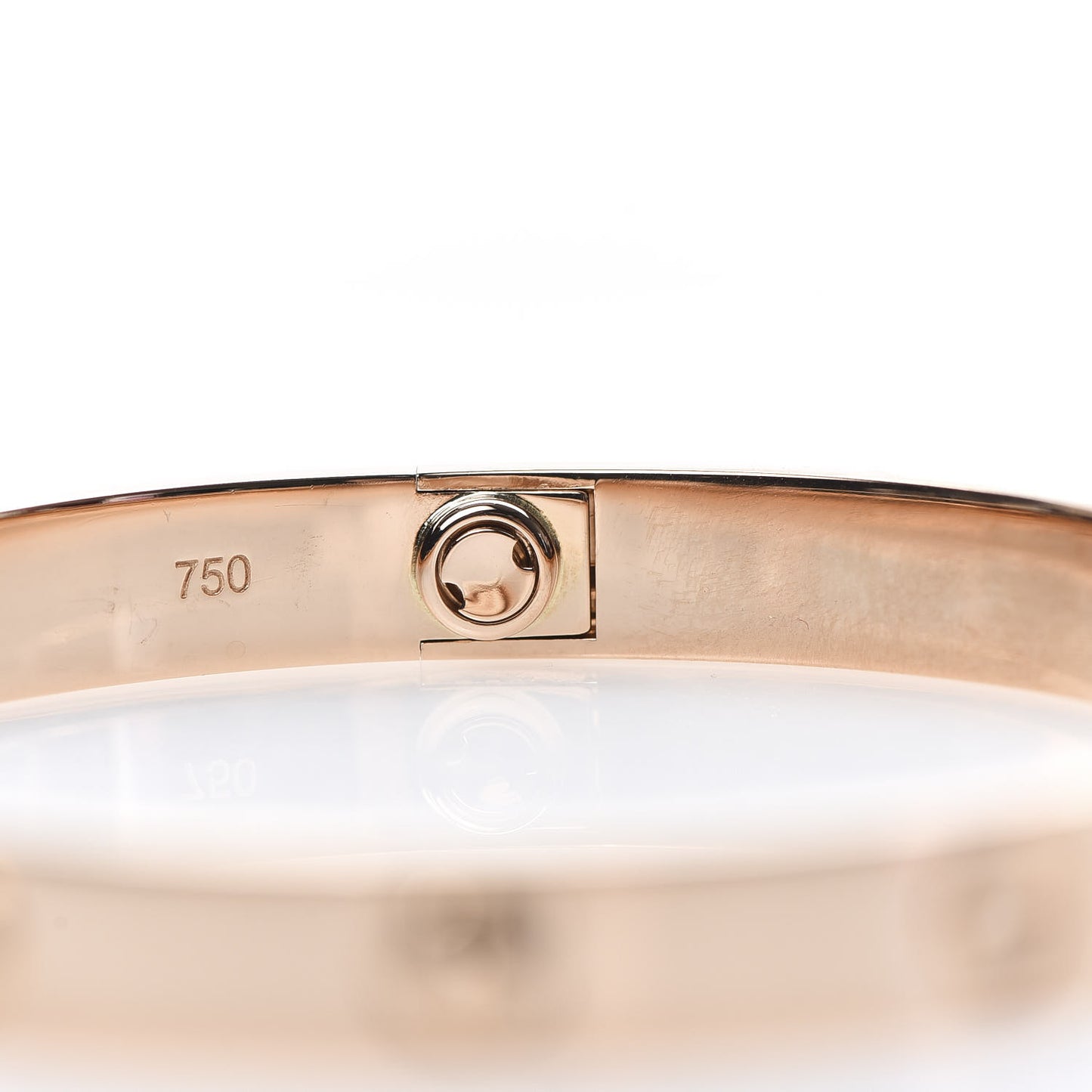 18K Pink Gold LOVE Bracelet 17