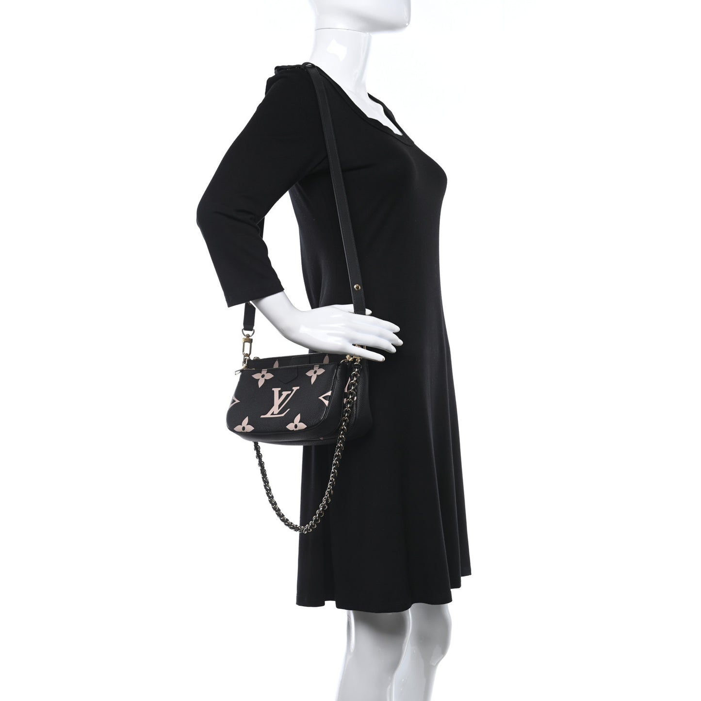 Empreinte Monogram Giant Multi Pochette Accessories Black Beige