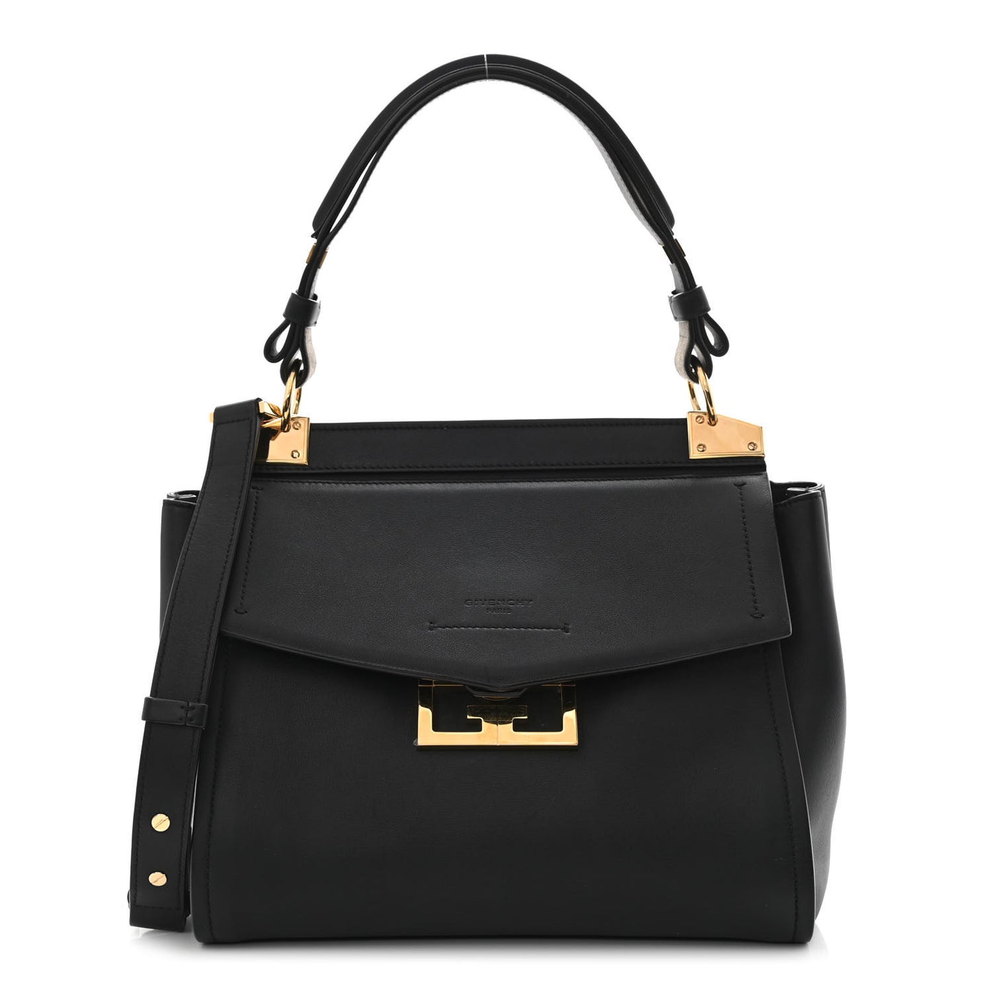 Calfskin Small Mystic Shoulder Bag Black
