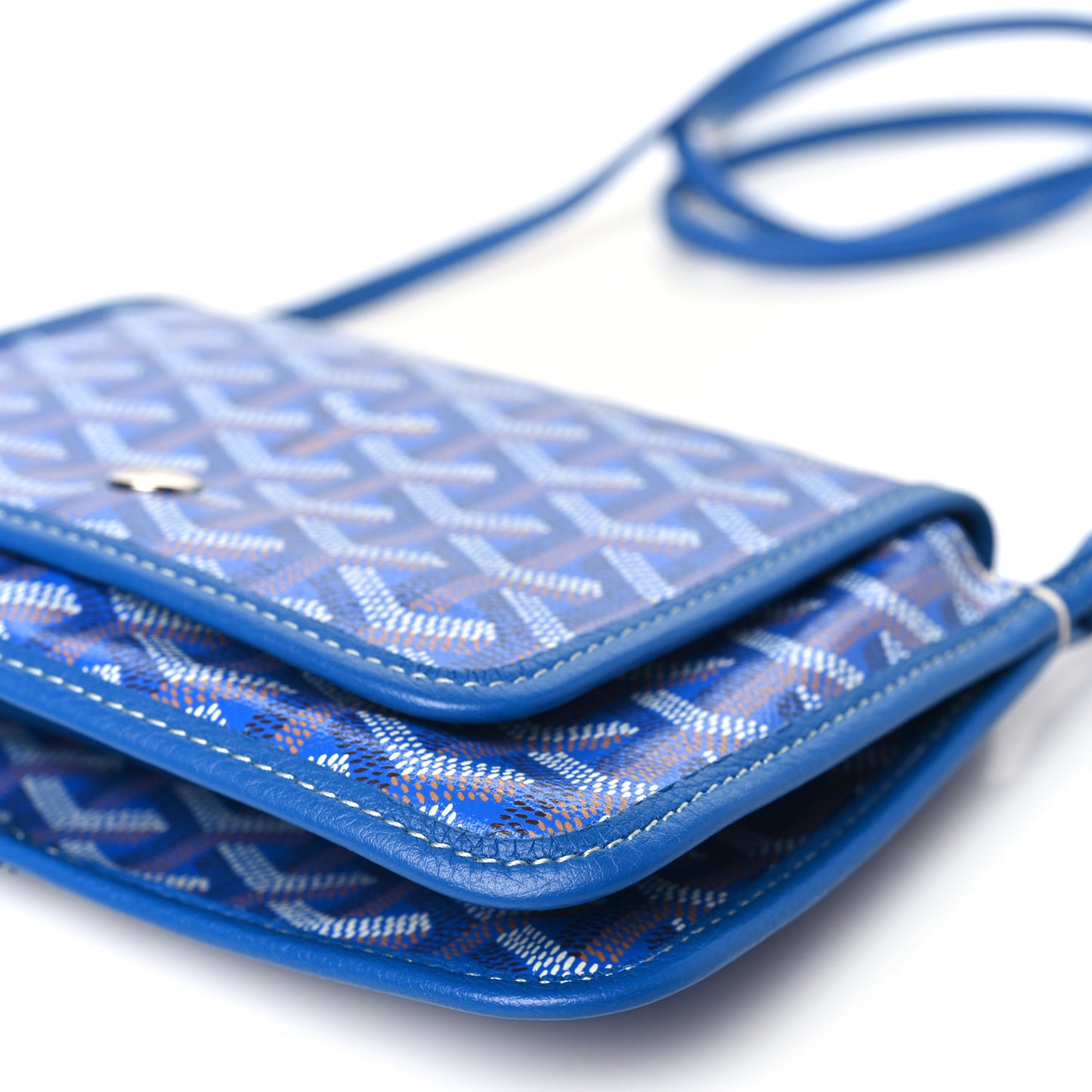 Goyardine Plumet Wallet Clutch Sky Blue