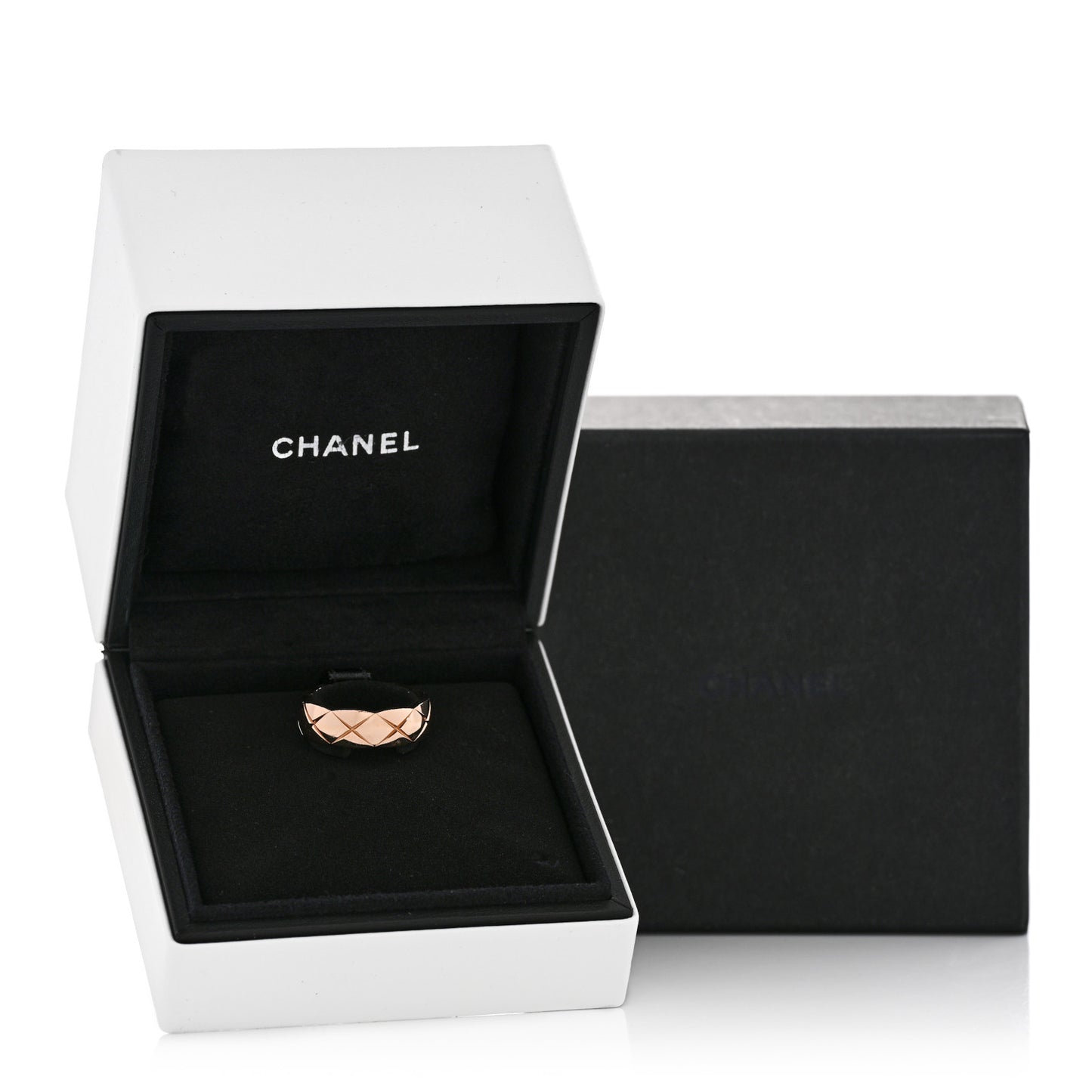 18K Beige Gold Small Coco Crush Ring 58 8.5