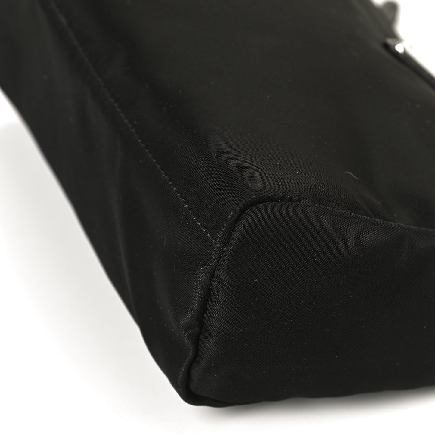 Nylon Tessuto Cosmetic Pouch Black