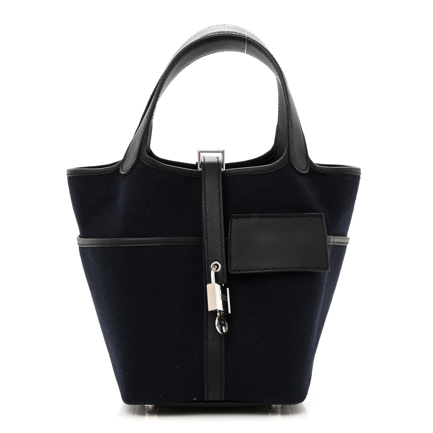 Hermes Toile Goeland Swift Cargo Picotin Lock 18 Bleu Marine Black 1 of 10