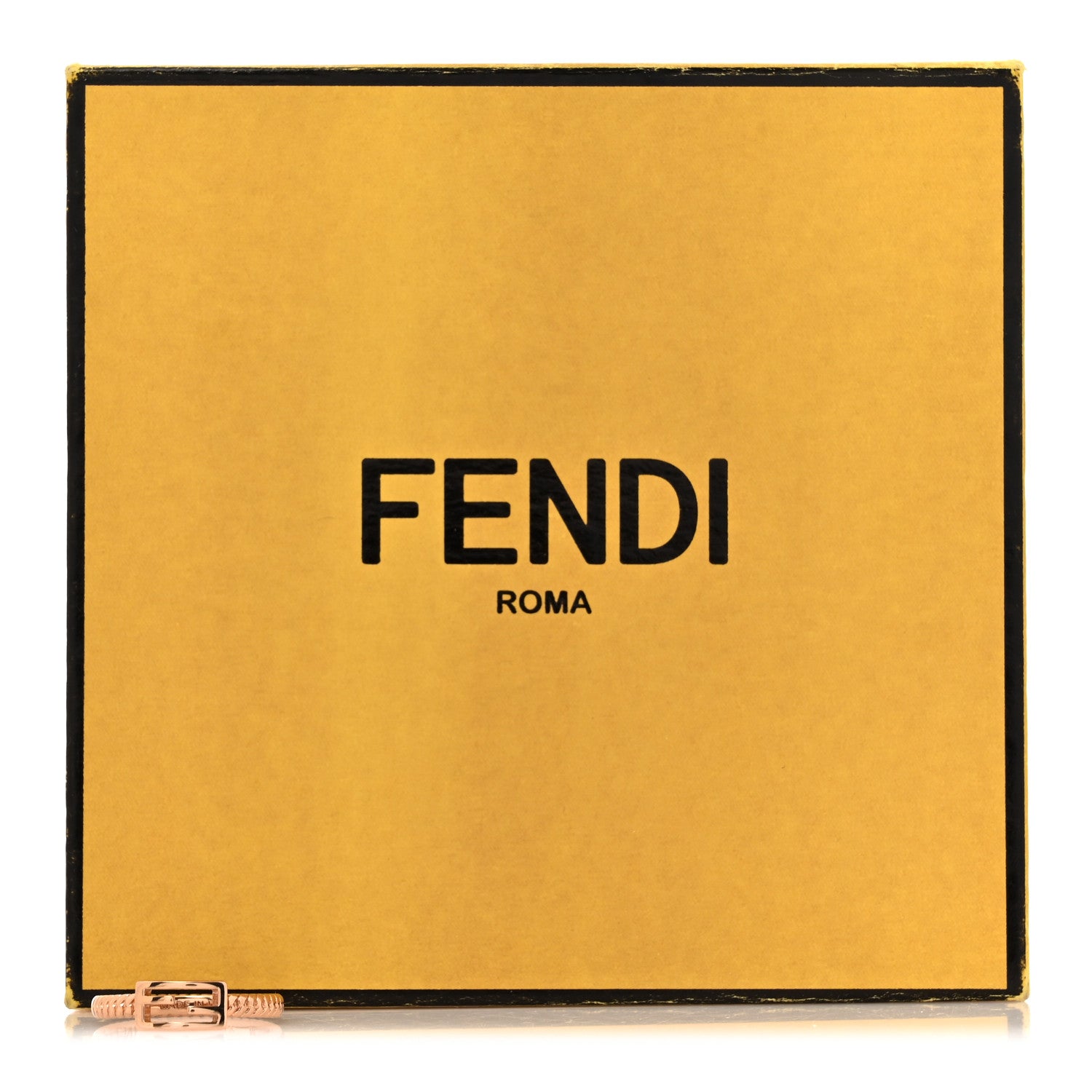 Fendi Metal FF Chain Ring M Gold 6 of 6