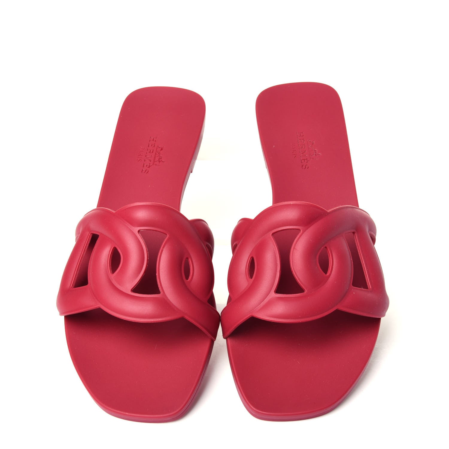 Hermes Rubber Aloha Sandals 36 Rose Baie 5 of 11