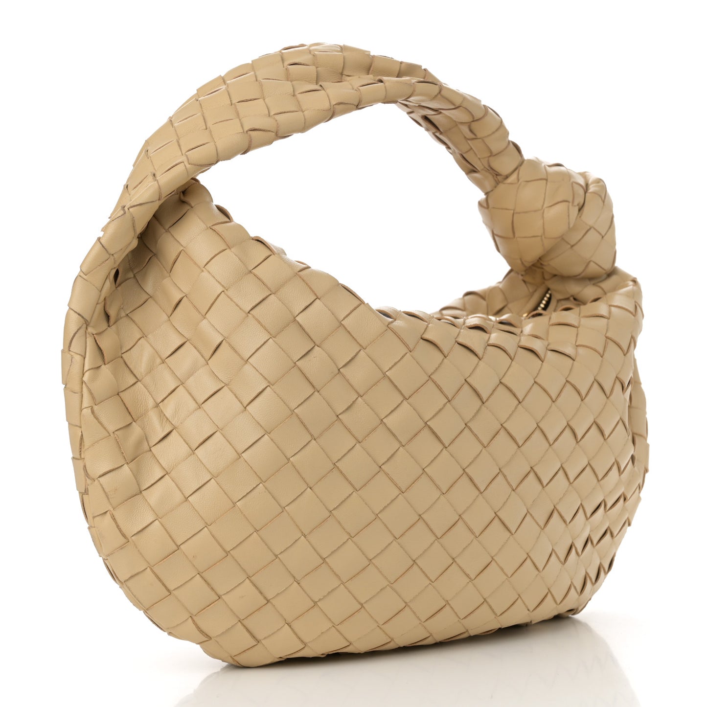 Nappa Intrecciato Teen Jodie Hobo Porridge