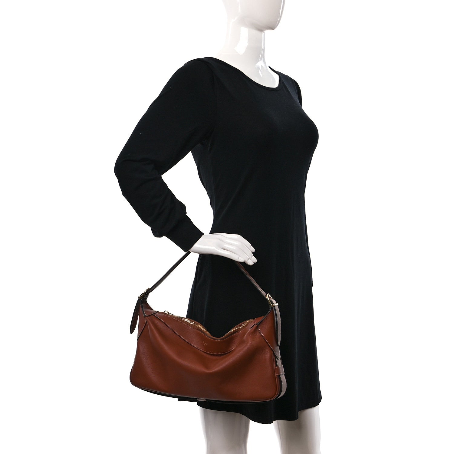 Celine Supple Calfskin Medium Romy Shoulder Bag Tan 2 of 9