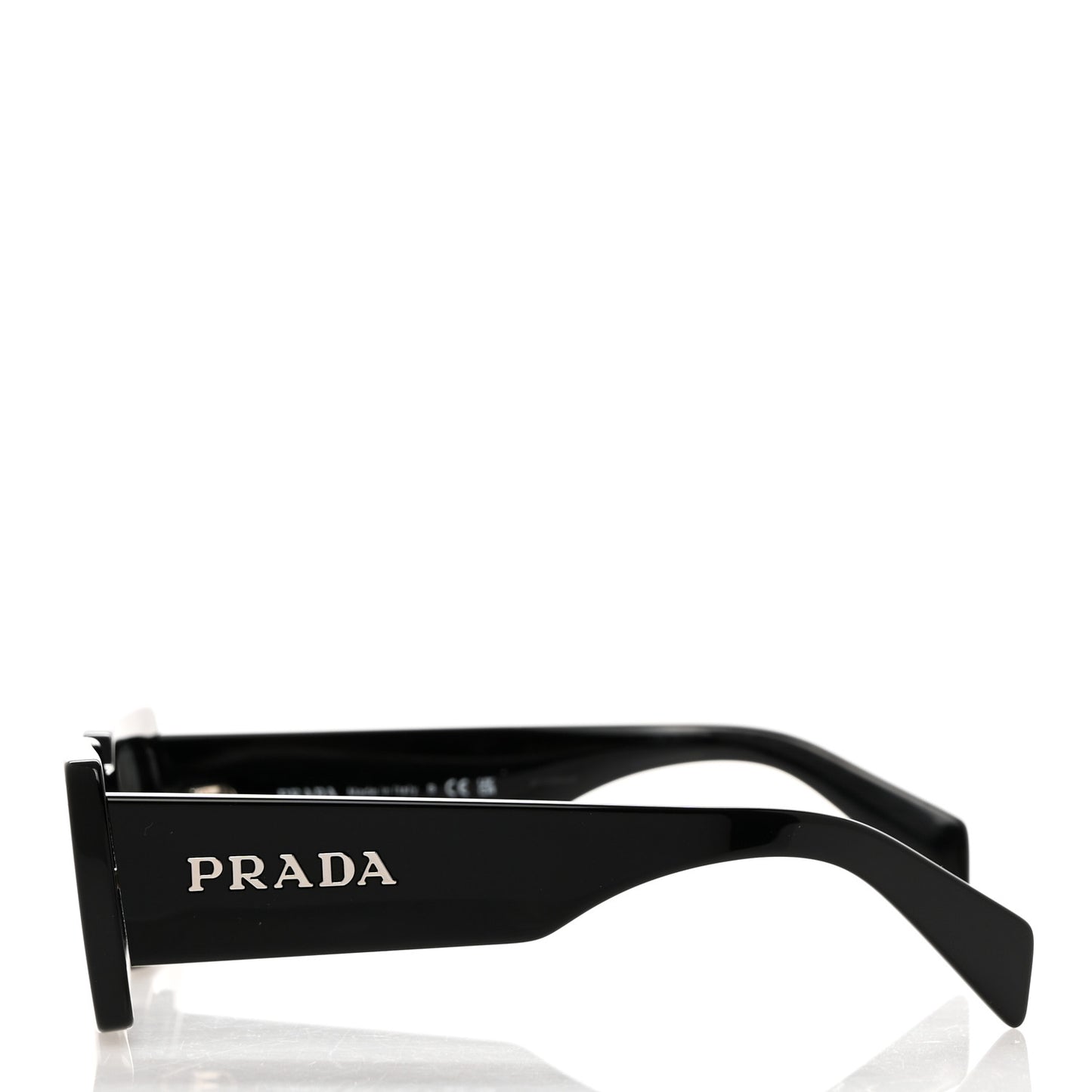 Acetate Sunglasses with Prada Logo SPR A07 Slate Gray