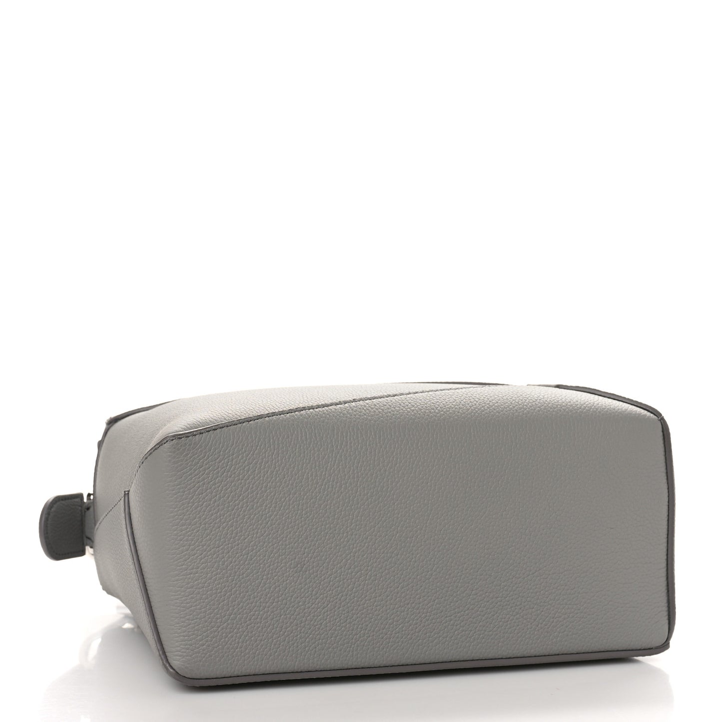 Soft Grained Calfskin Small Puzzle Edge Bag Pearl Grey