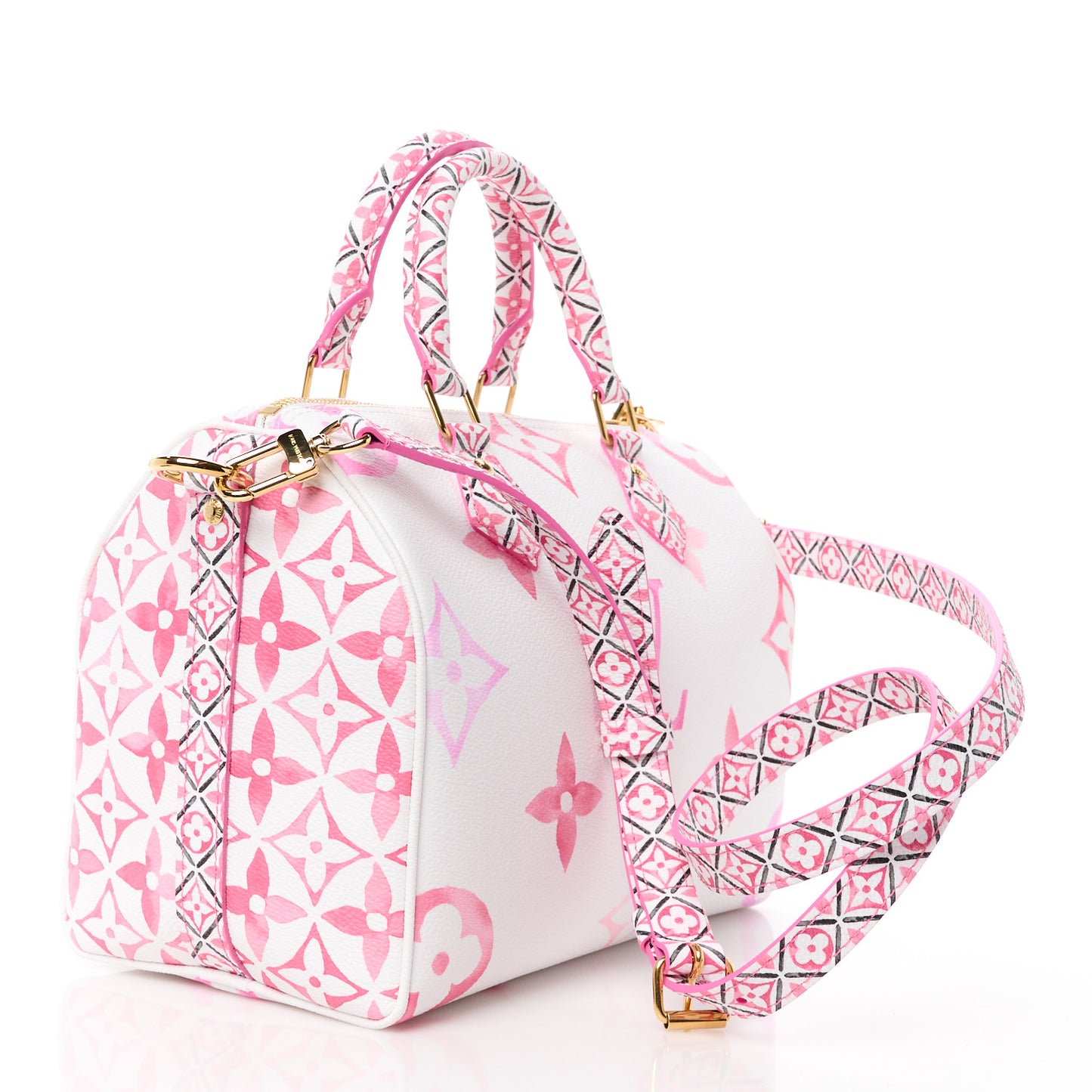 Monogram Giant By The Pool 2.0 Speedy Bandouliere 25 Rose