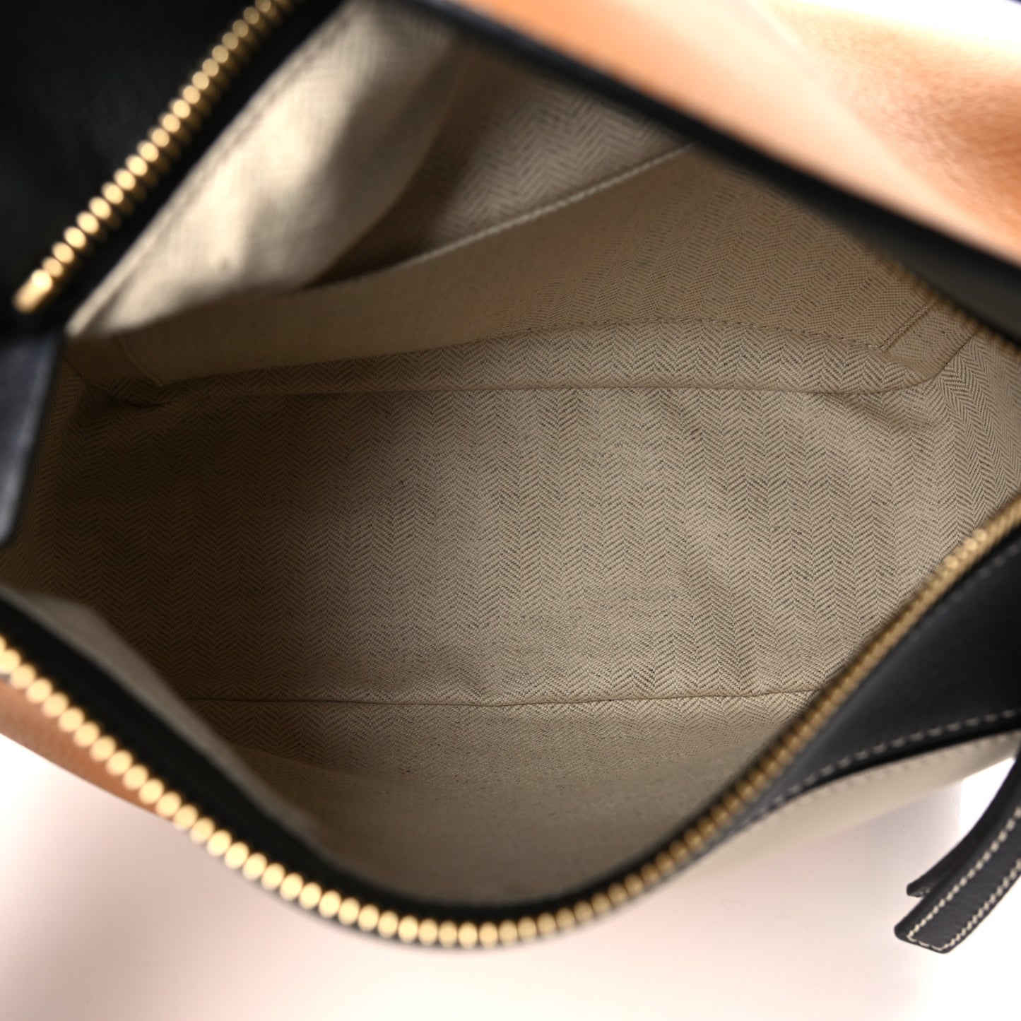 Calfskin Small Puzzle Bag Amber Light Oat