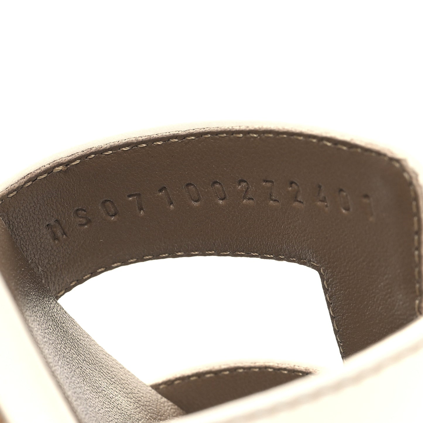 Calfskin Oasis Sandals 35.5 White
