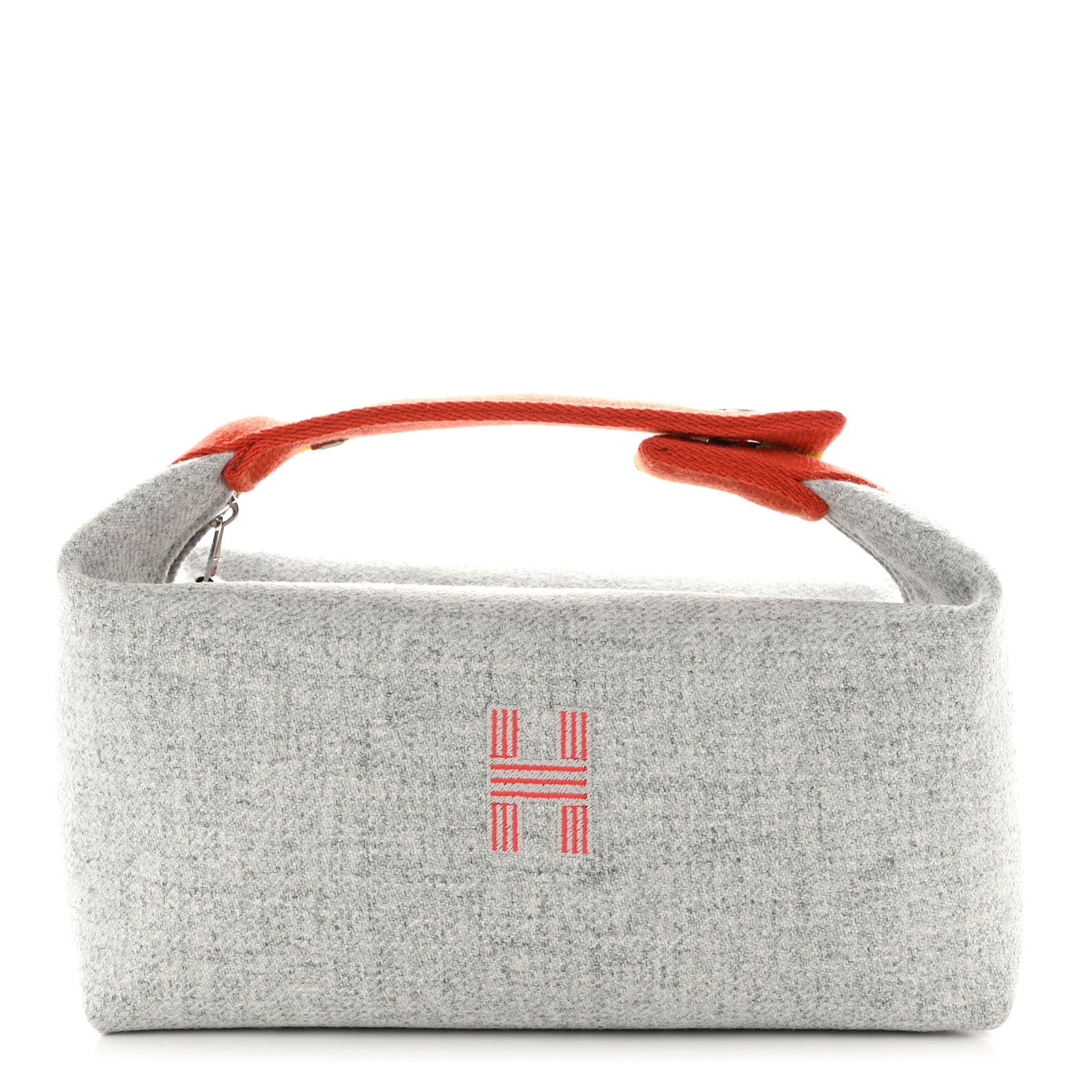 Hermes Canvas Small Bride-A-Brac Pouch Gris Flanelle 1 of 11