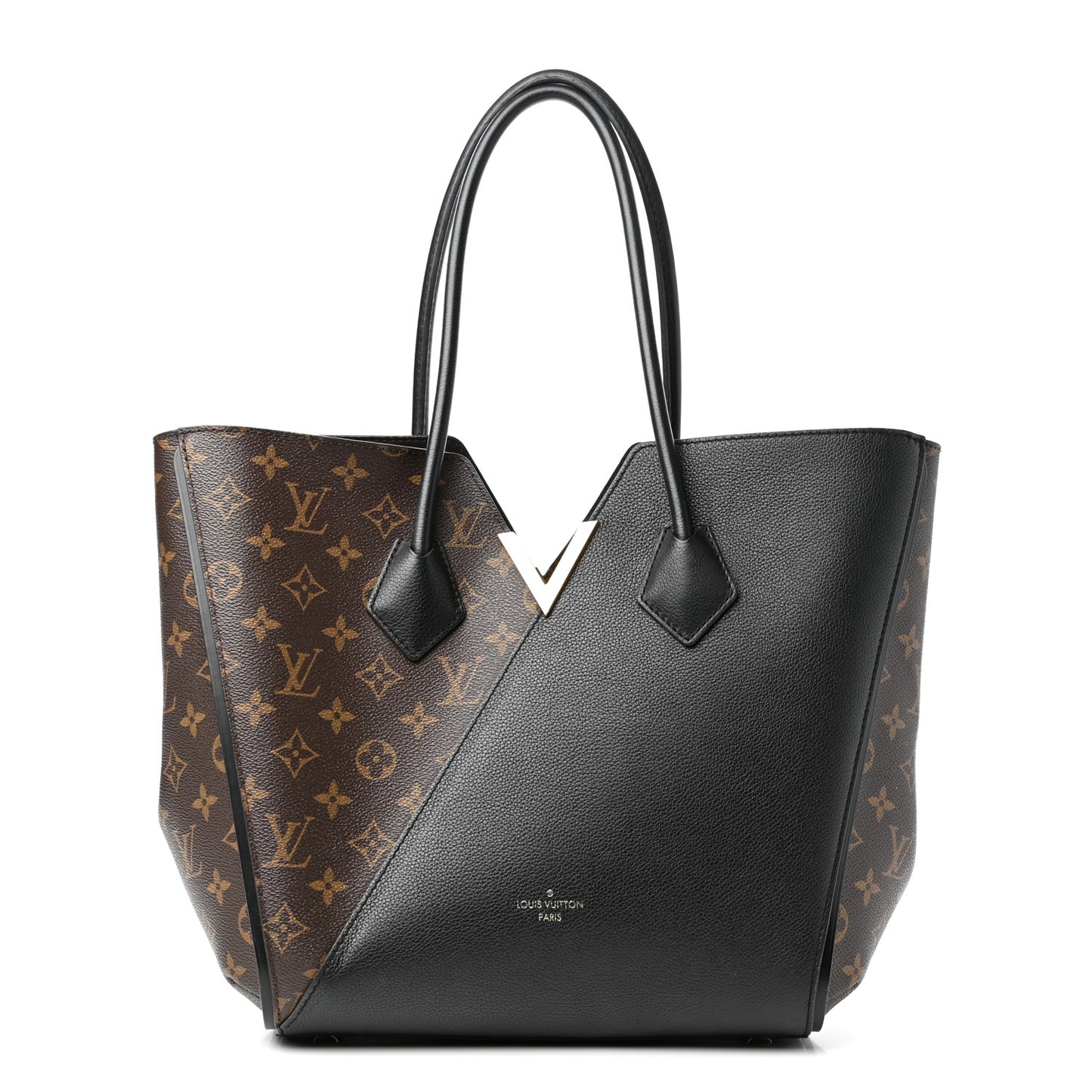 Calfskin Monogram Kimono Tote Black