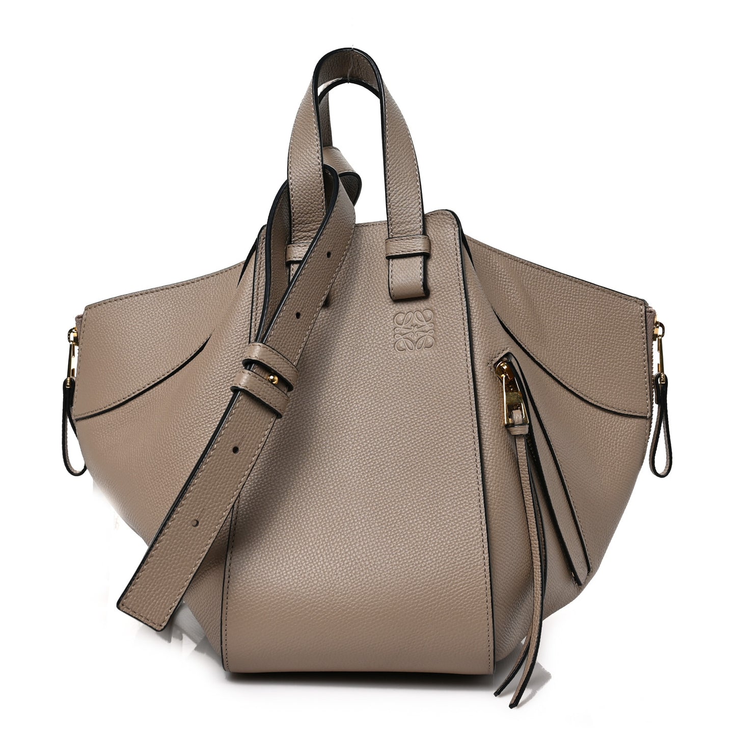 Calfskin Small Hammock Shoulder Bag Sand