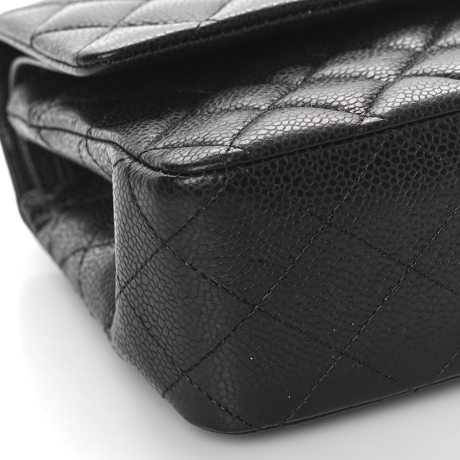 Chanel Caviar Quilted Medium Double Flap Black 8 of 11
