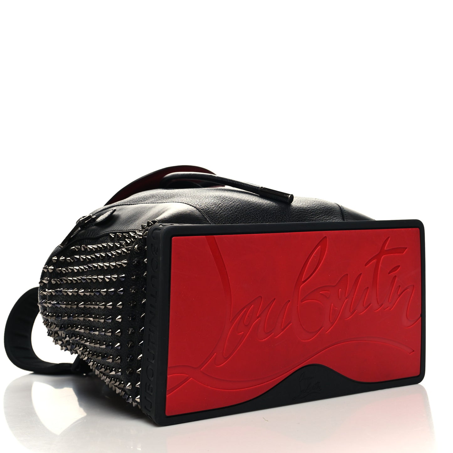 Calfskin Spiked Explorafunk Backpack Black