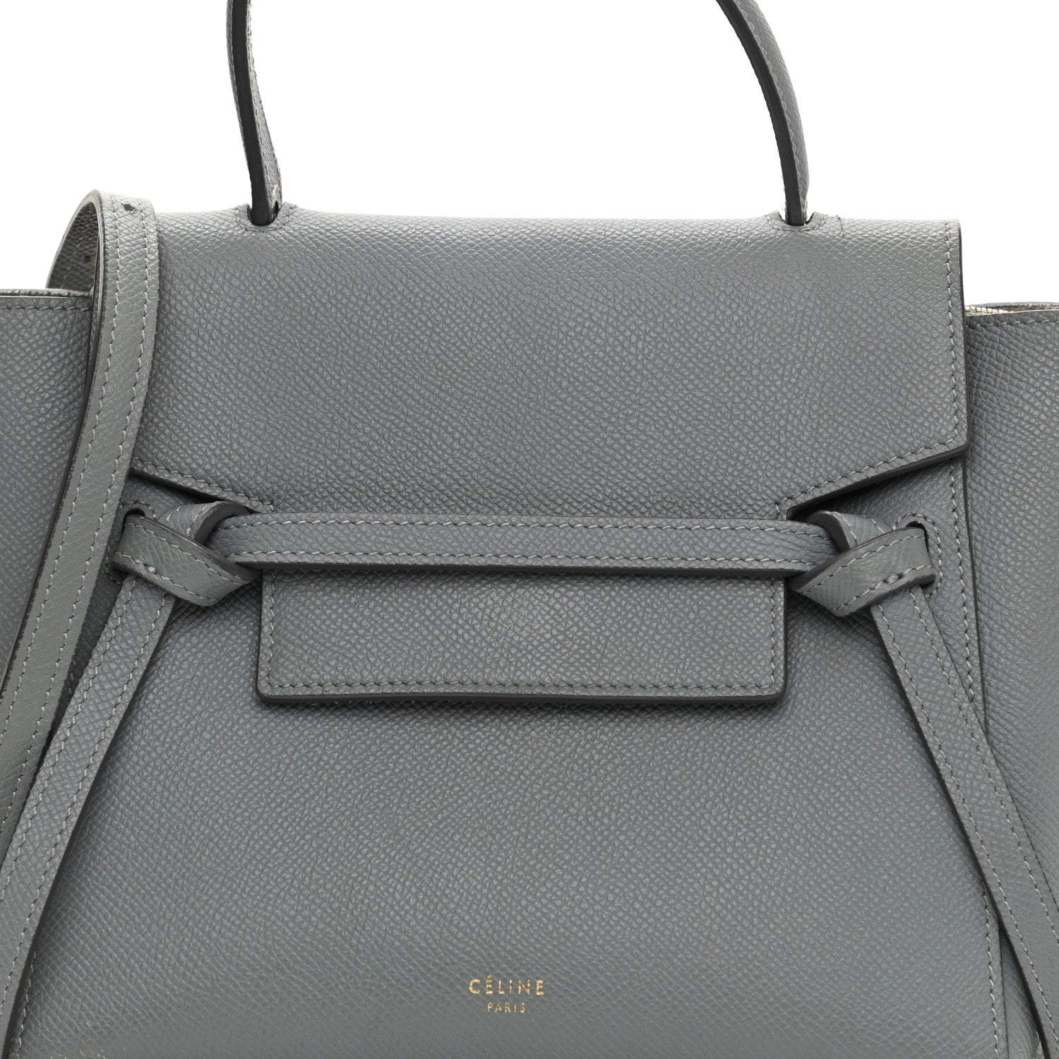 Celine Grained Calfskin Nano Belt Bag Grey 8 of 13